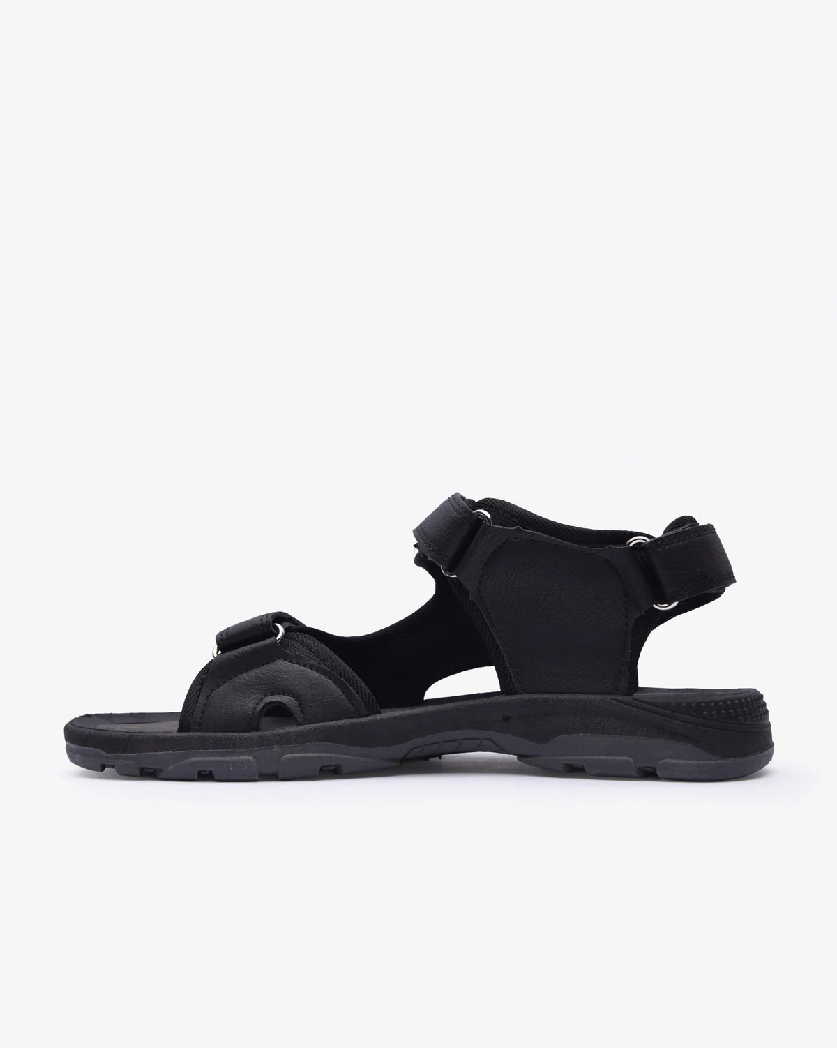 Soviet Mens Challenger casual sandal, black footwear with open toe design and adjustable straps, perfect for everyday summer wear.