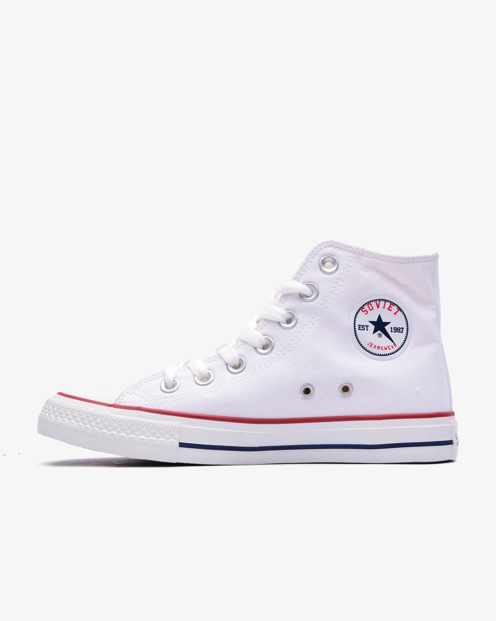 Ladies Viper - Hi Cut Canvas Sneaker - Soviet Denim
