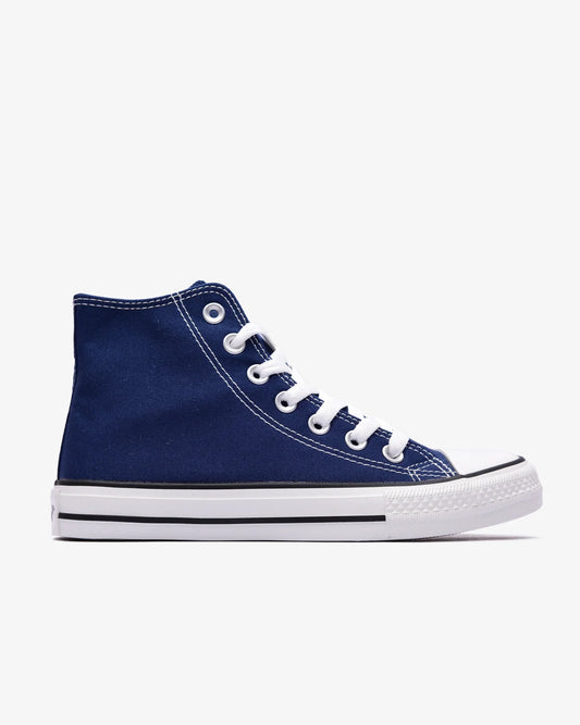 Ladies Viper - Hi Cut Canvas Sneaker - Soviet Denim