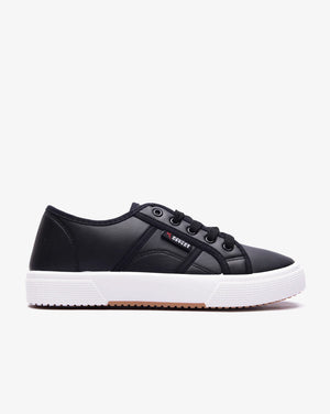 Ladies Rosewood low cut PU sneaker by Soviet, showing stylish footwear with a sleek design and comfortable fit.