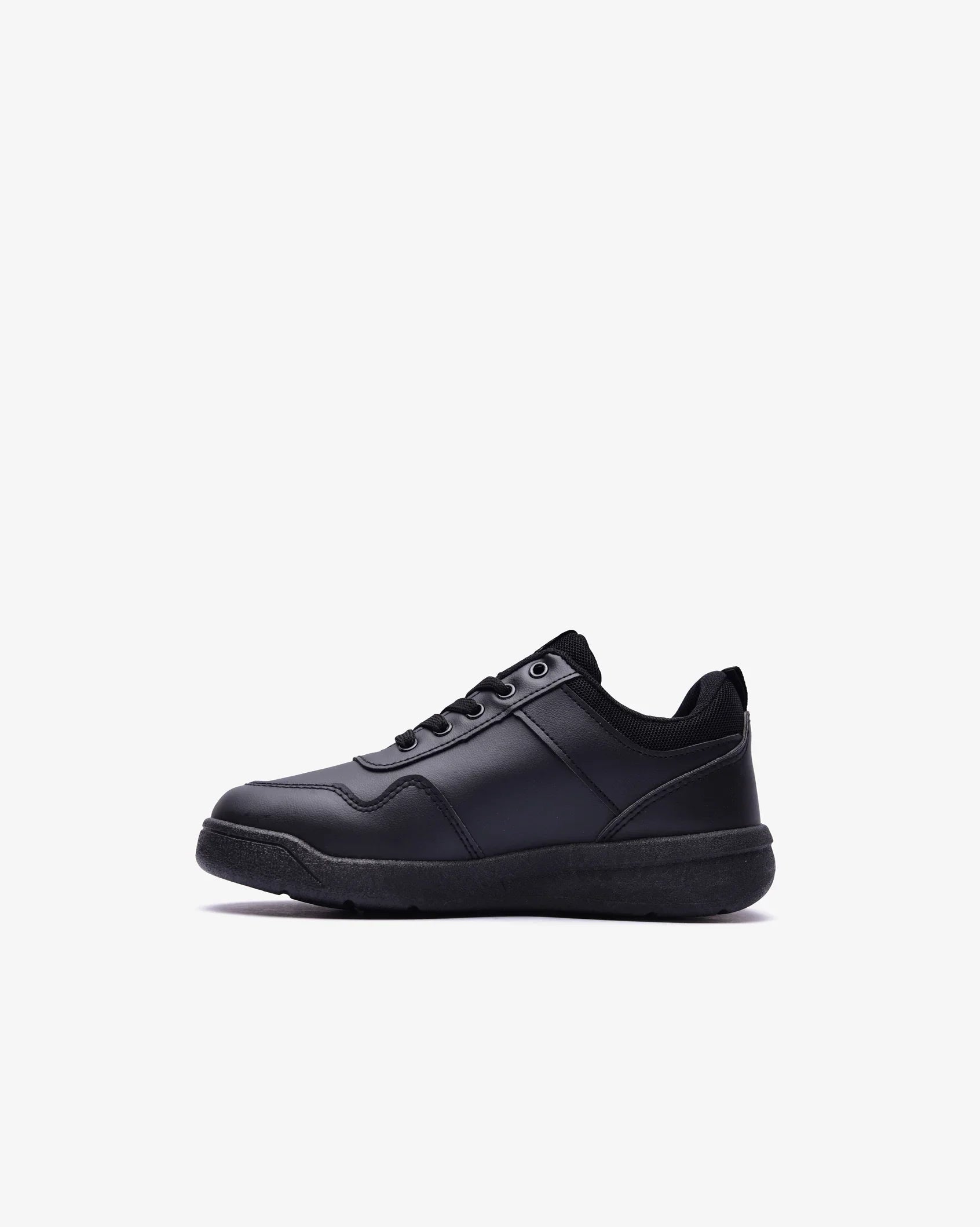 Infants Andy - PU Leather School Sneaker - Soviet Denim