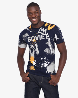 Mens Ignite - Short Sleeve Rotary Print T-Shirt