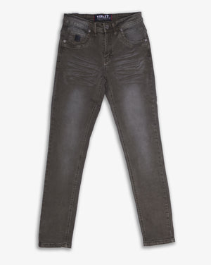 Soviet Boys Brantley fashion skinny leg jeans in bronze color, casual apparel for boys, front view showing slim fit design.
