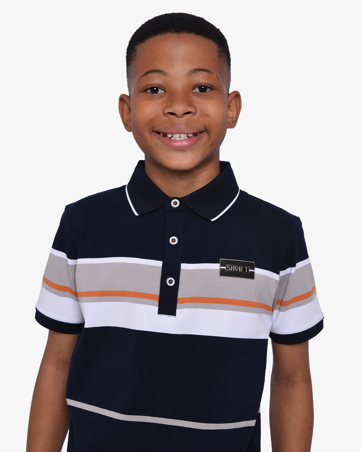 Boys Bruce - Short Sleeve Yarn-Dye Golfer