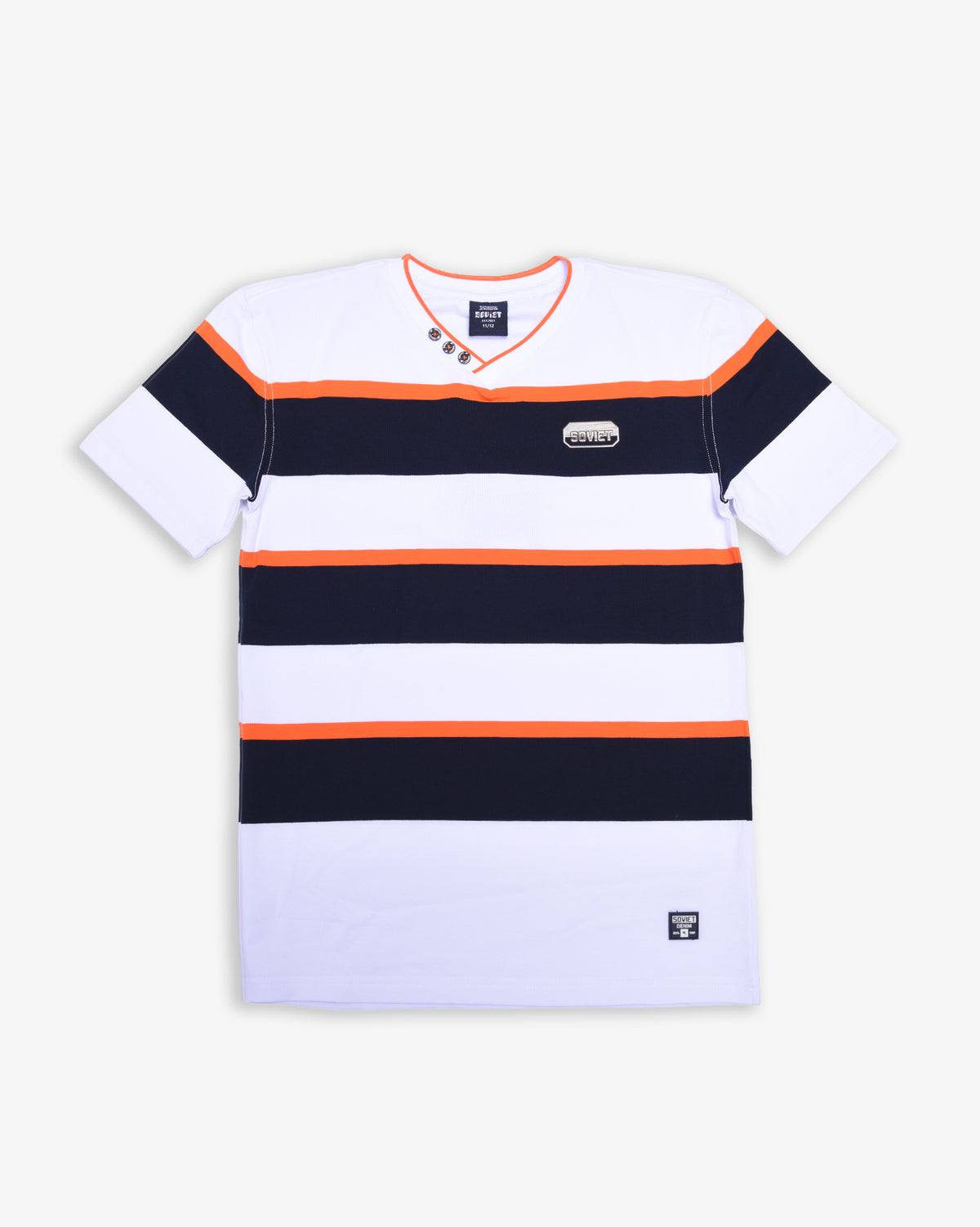 Boys Carrey - V-Neck Yarn-Dye Stripe T-Shirt