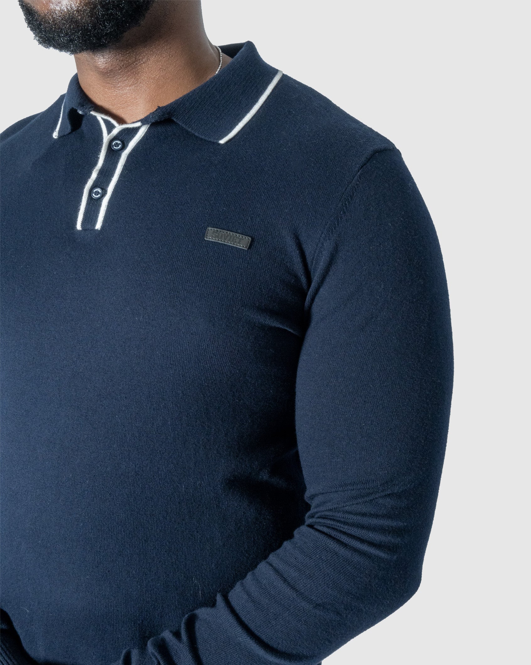 Mens Bellati - Knit Jersey with Collar