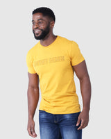 Mens Hacker - Embossed Logo Cotton T-Shirt