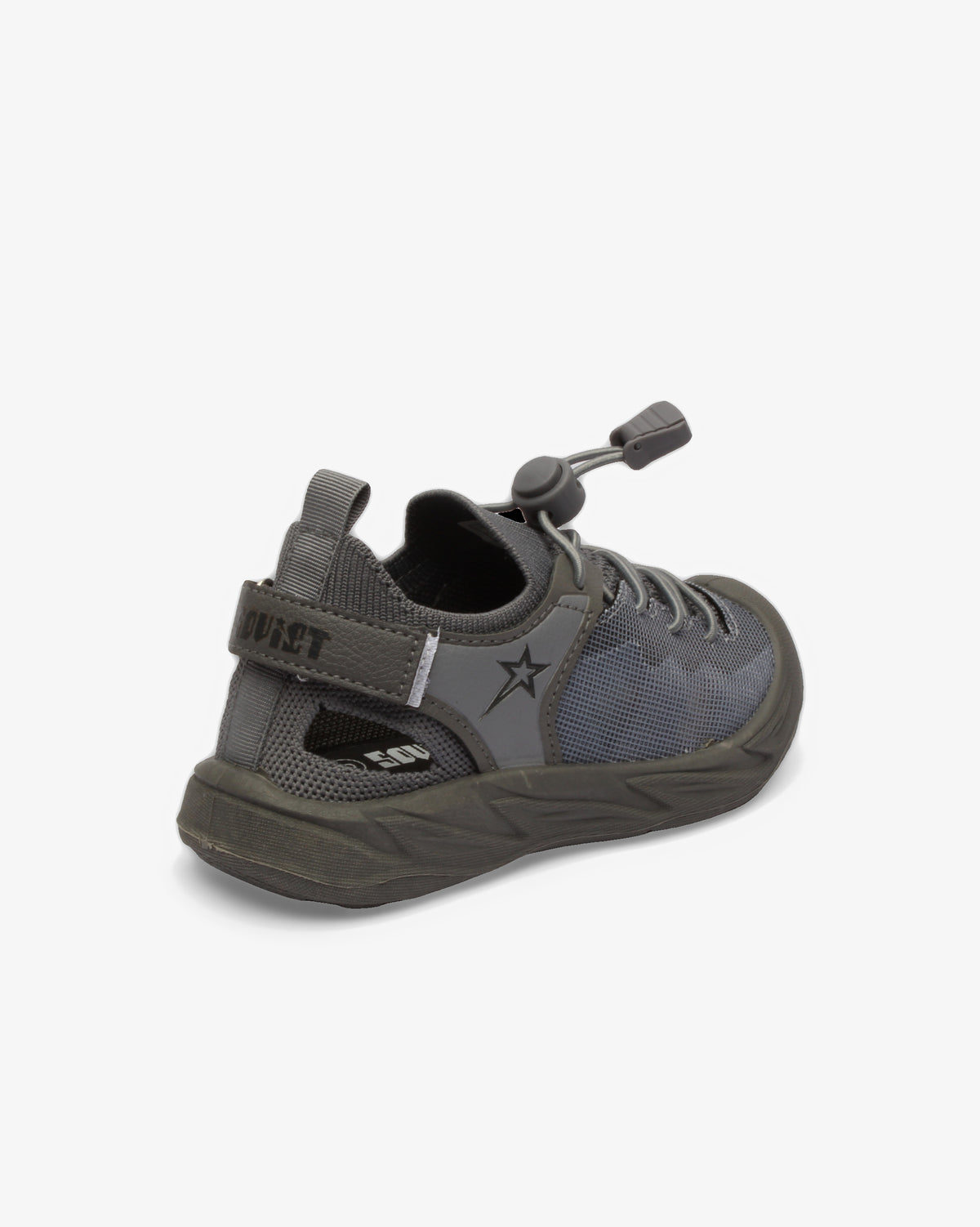 Soviet infants' Midnight Adventure Sandal in grey with adjustable straps, designed for comfortable outdoor wear.