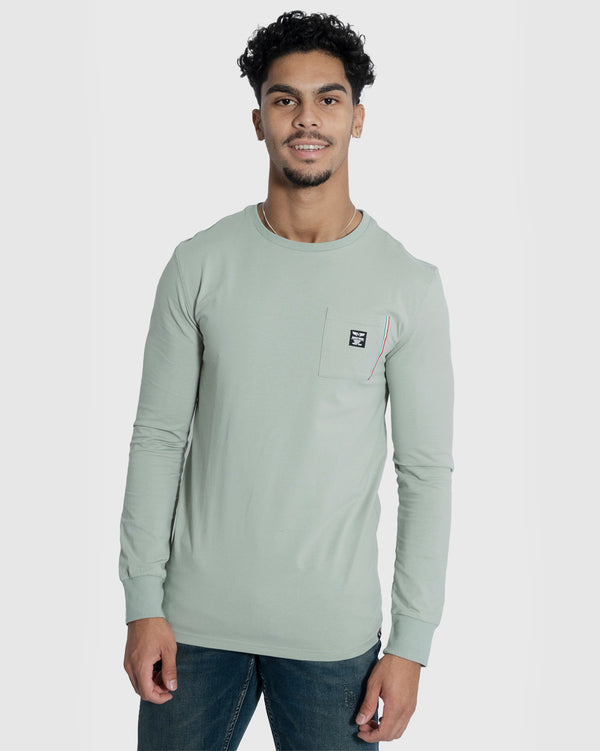 Mens Iconic - Long Sleeve Soft-Spandex T-Shirt