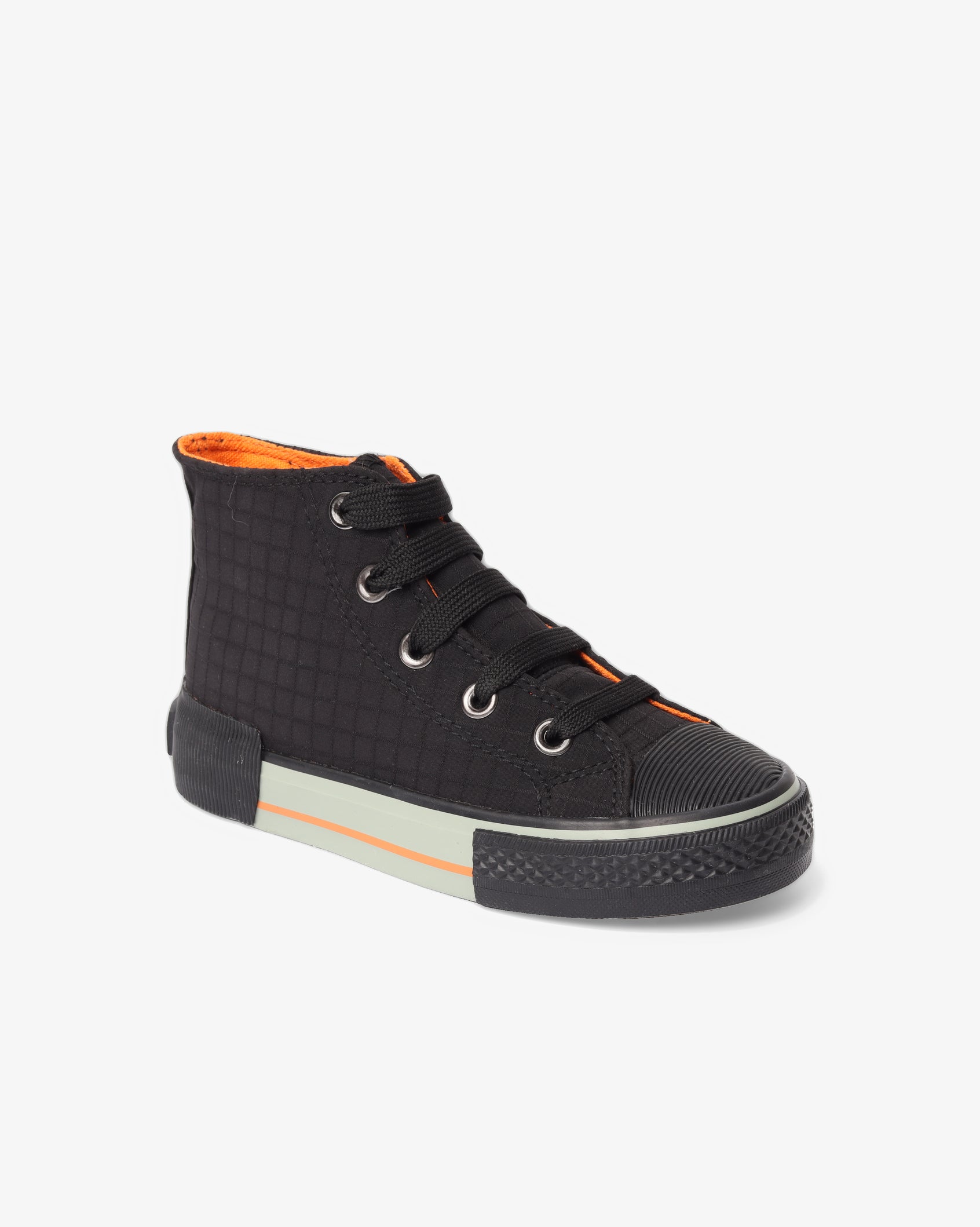 Kids Meta - Vulcanized Hi Cut Ripstop Lace Up Sneaker
