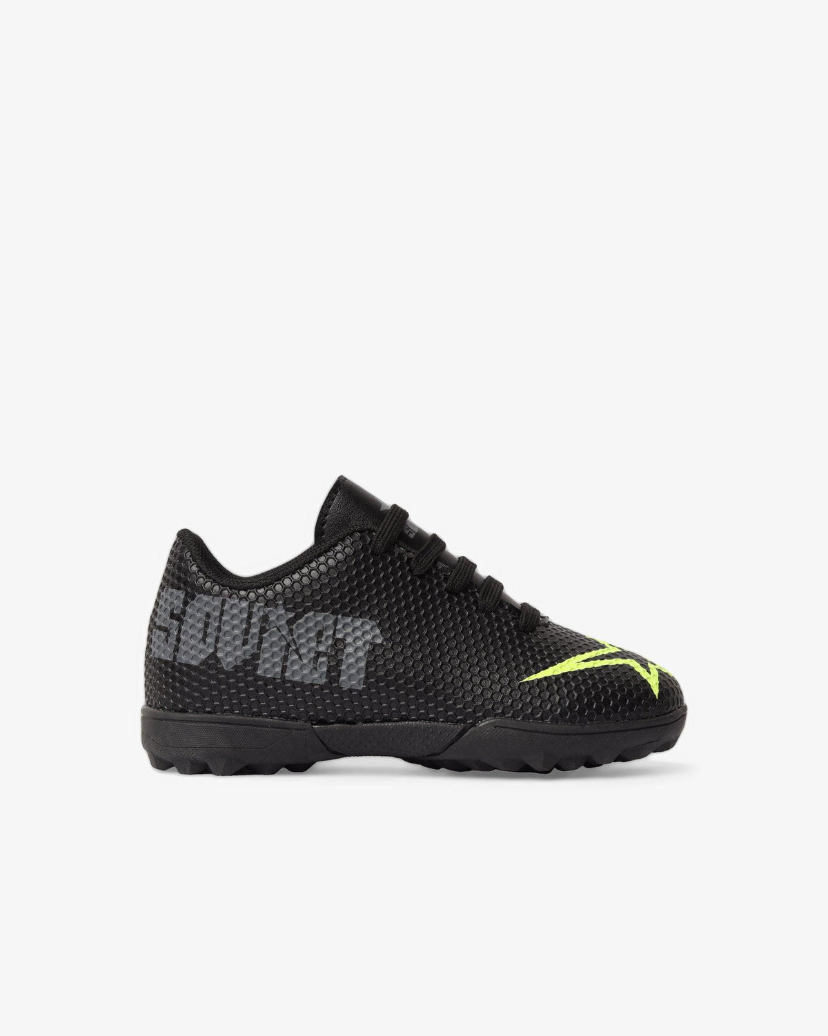 Black Soviet Youth Runner Plim casual PU lace-up sneaker with modern design and comfortable fit.