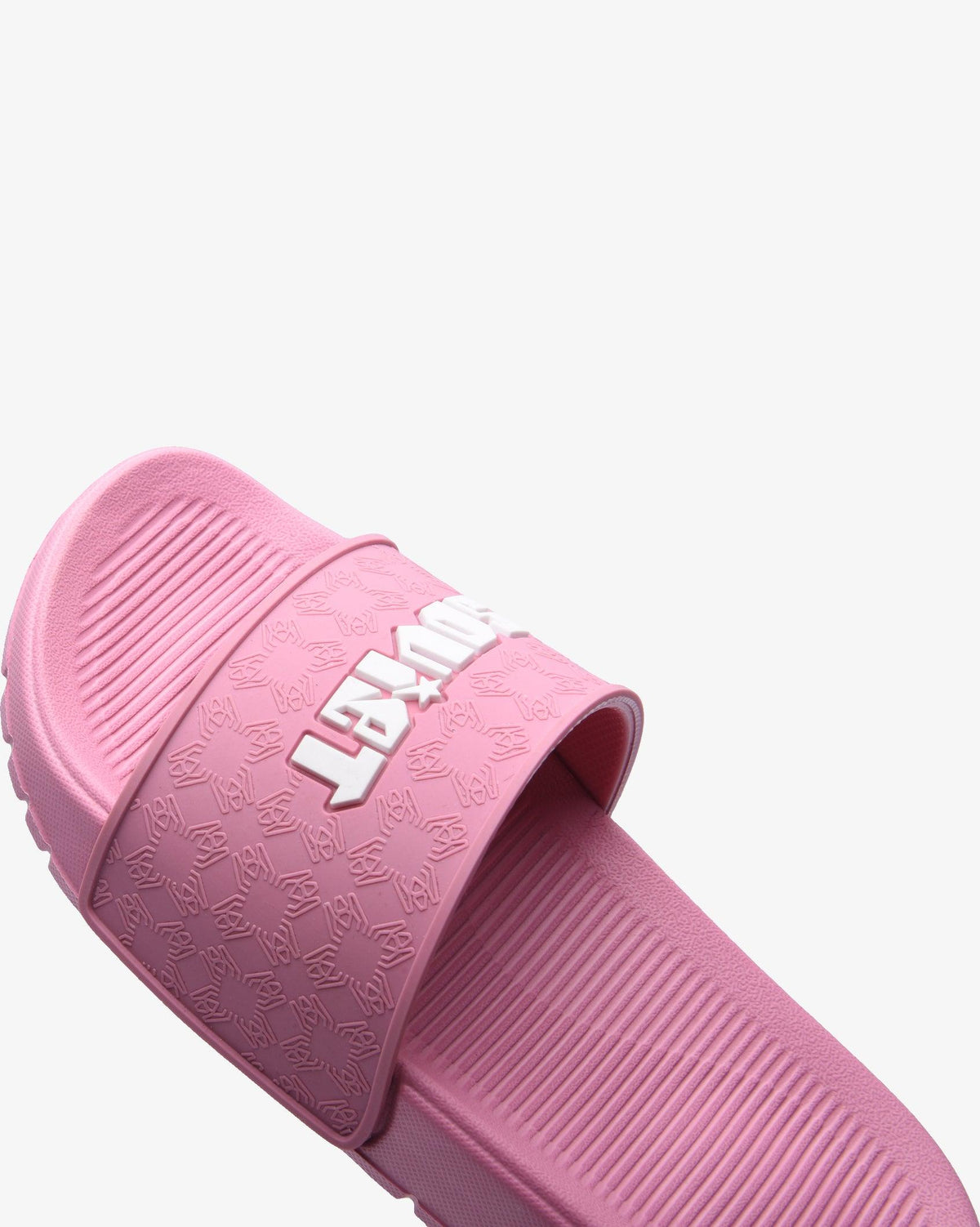 Soviet Youth Savannah bandage casual sandal in silver with smoky rose accents, featuring a strappy design and comfortable sole.