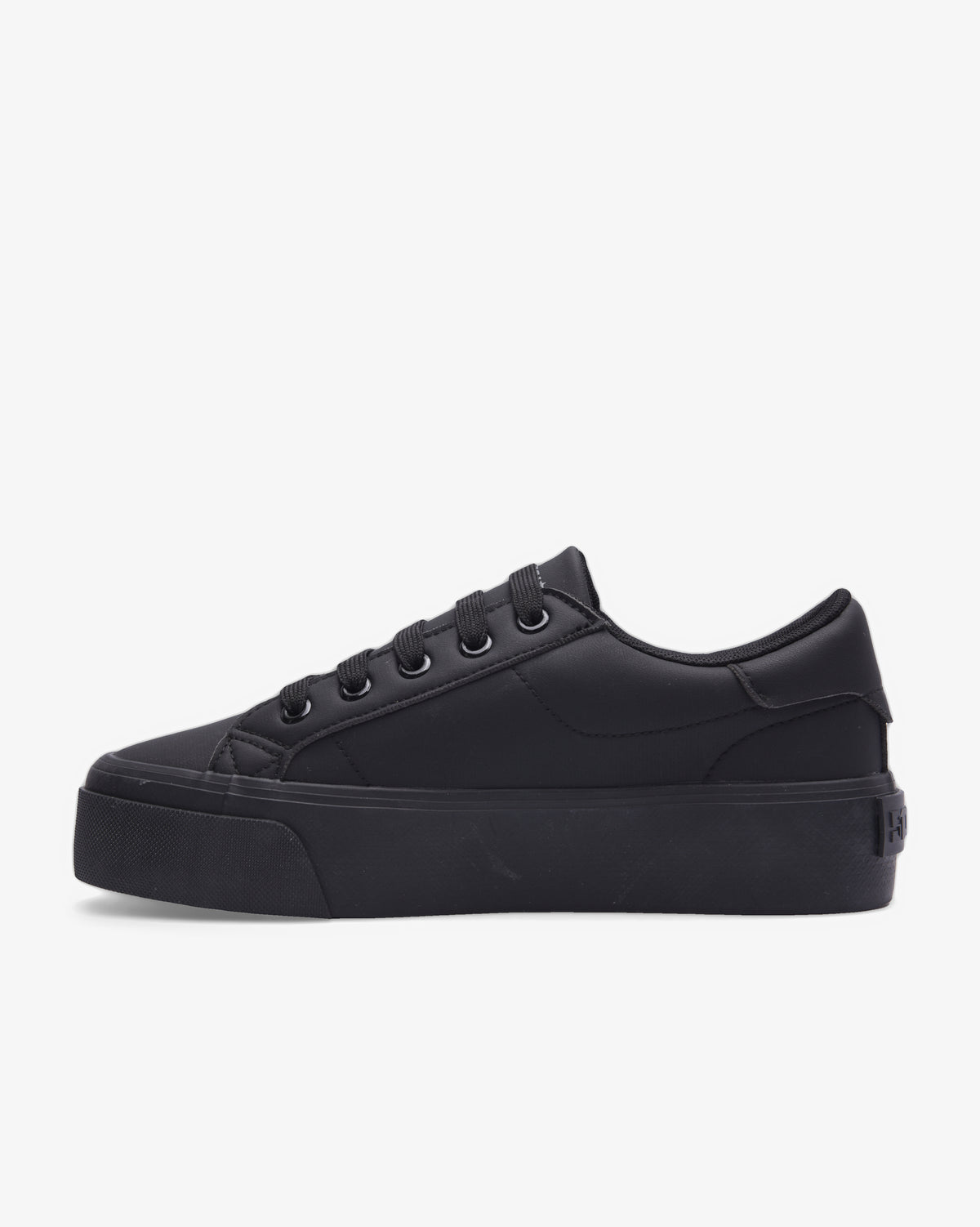 Ladies Angela 26 - Vulcanized PU Lace Up Platform Sneaker