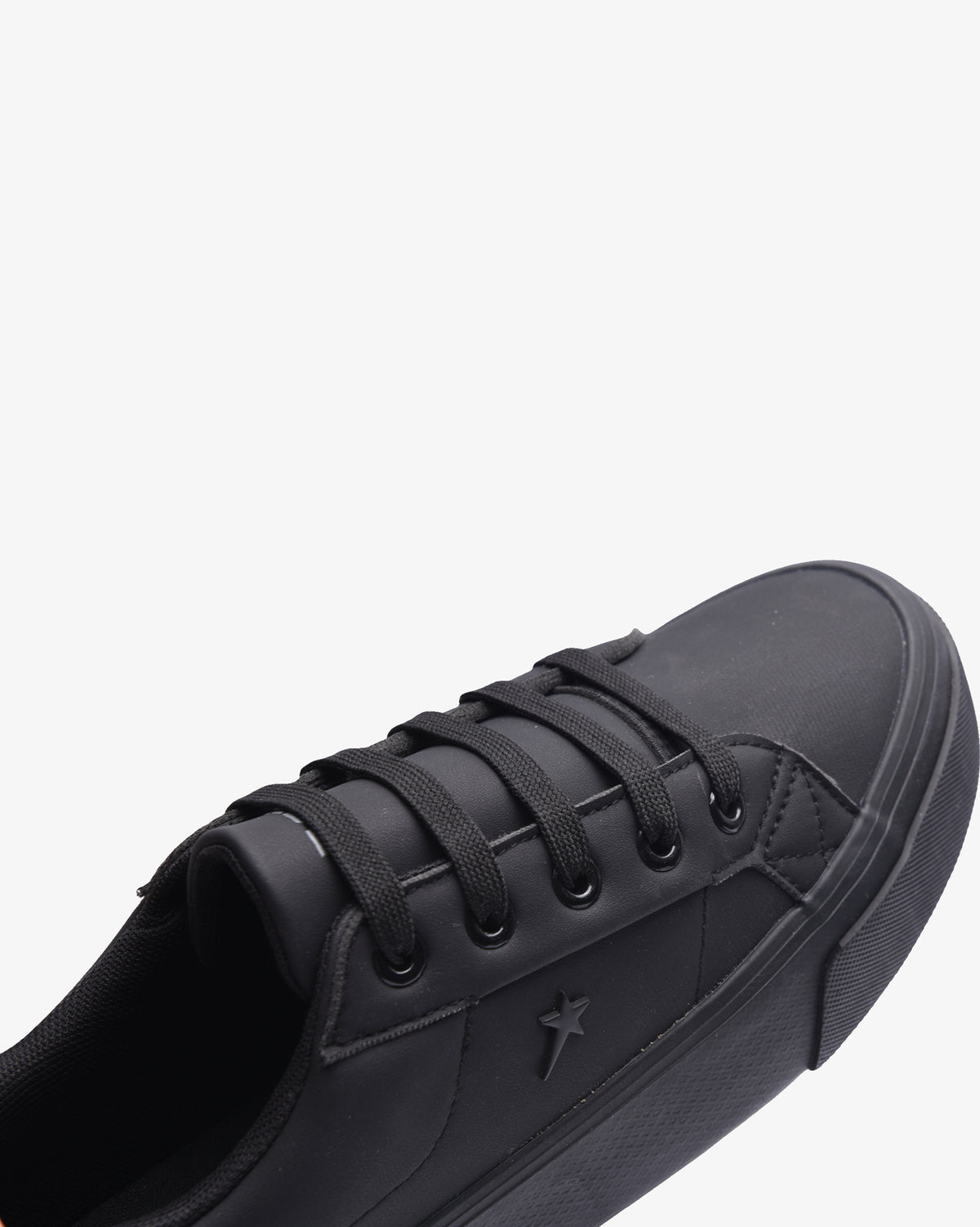 Ladies Angela 26 - Vulcanized PU Lace Up Platform Sneaker