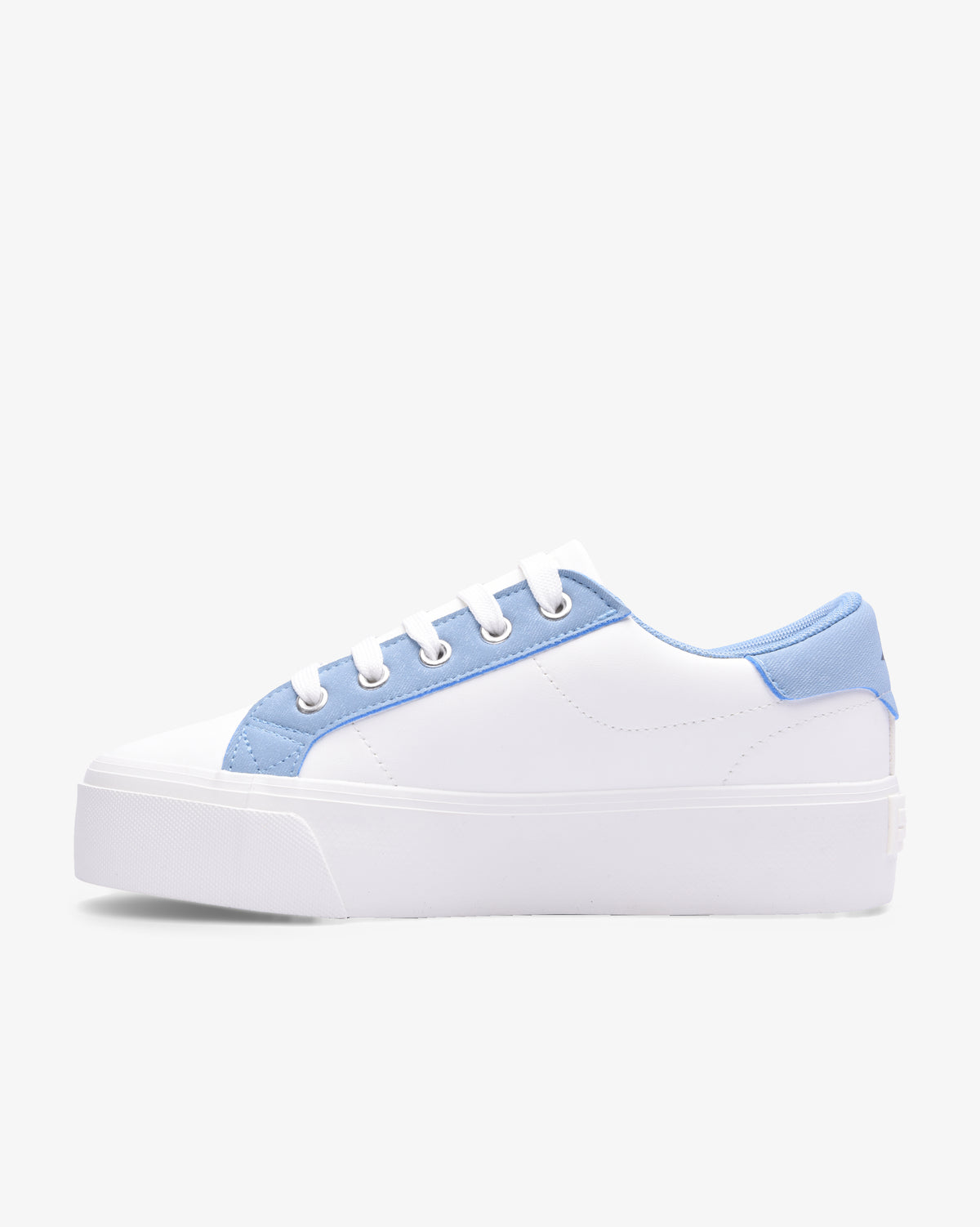 Ladies Angela 26 - Vulcanized PU Lace Up Platform Sneaker