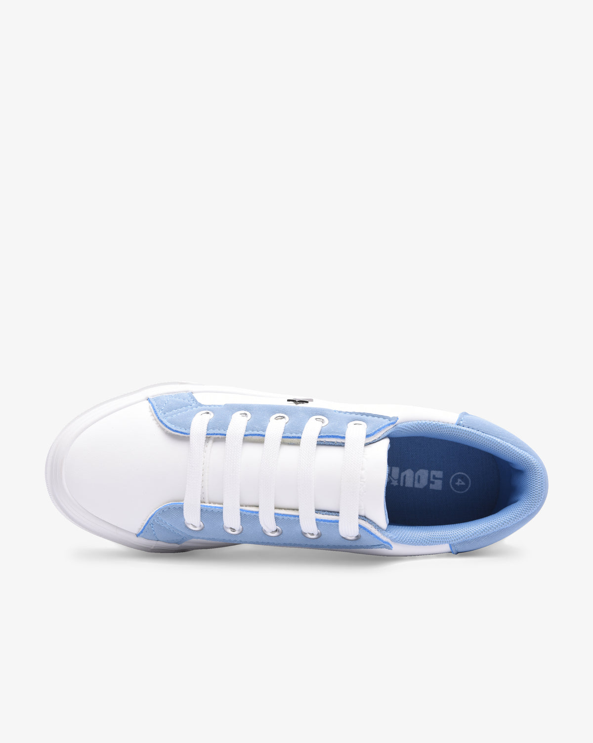 Ladies Angela 26 - Vulcanized PU Lace Up Platform Sneaker