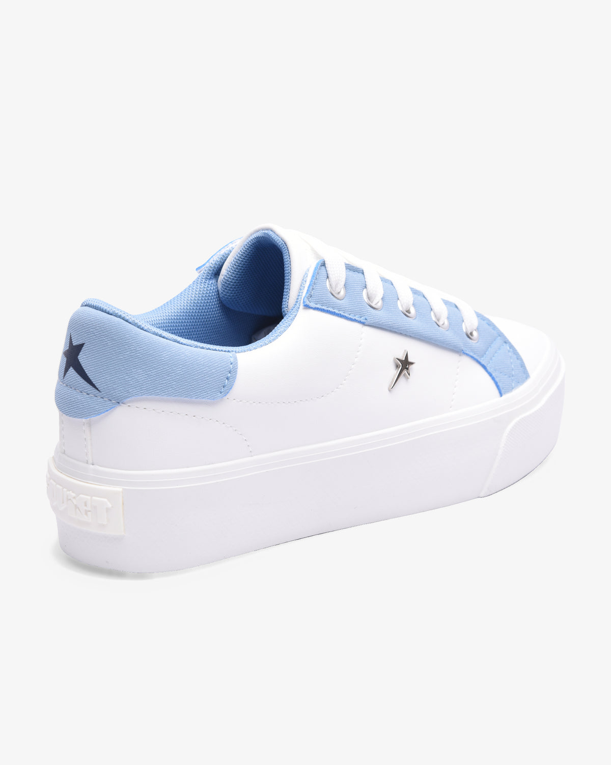 Ladies Angela 26 - Vulcanized PU Lace Up Platform Sneaker