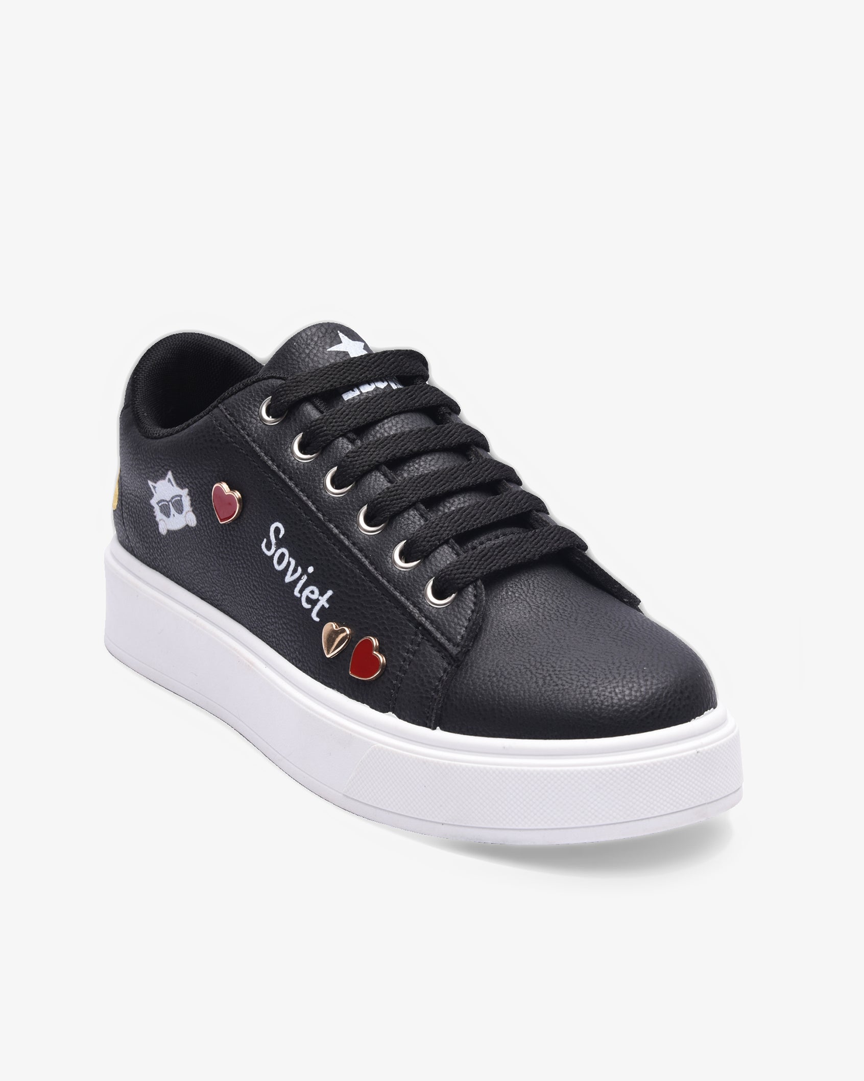 Ladies Aria 26 - PU Lace Up Sneaker