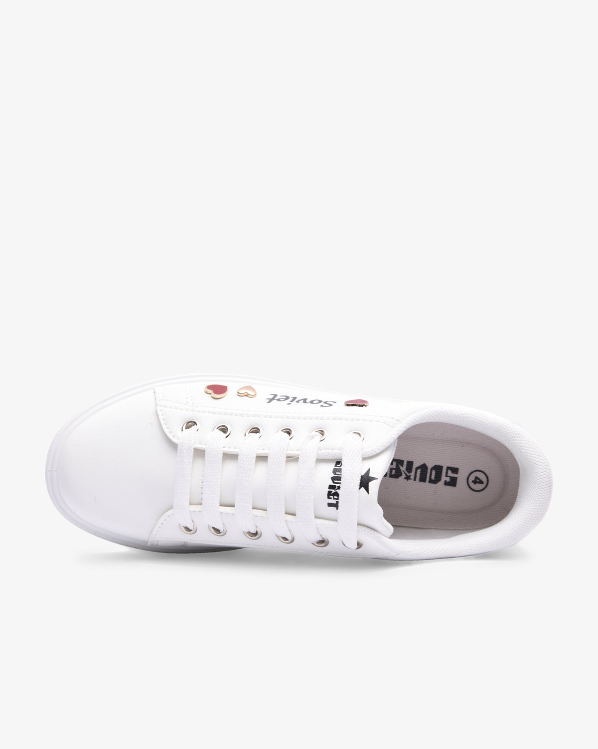 Ladies Aria 26 - PU Lace Up Sneaker