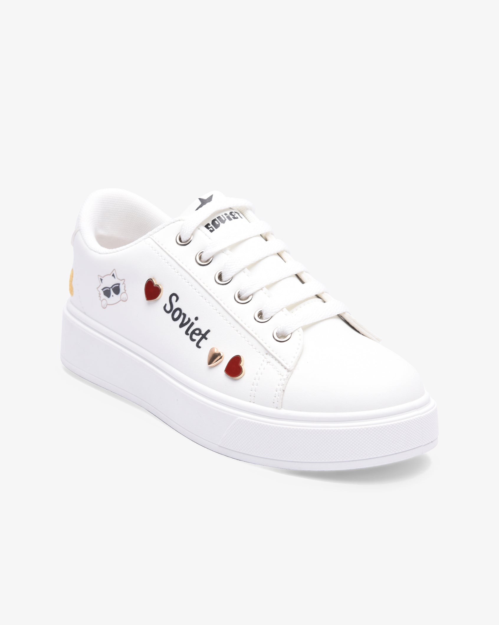 Ladies Aria 26 - PU Lace Up Sneaker