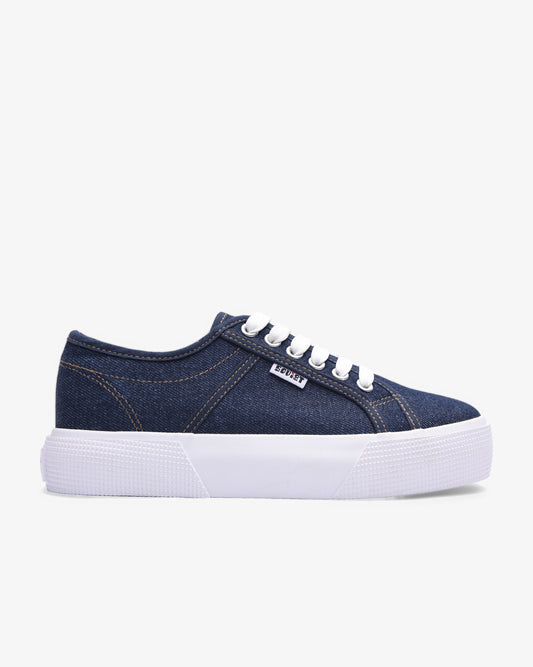 Ladies Ayanda - Platform Denim Sneaker