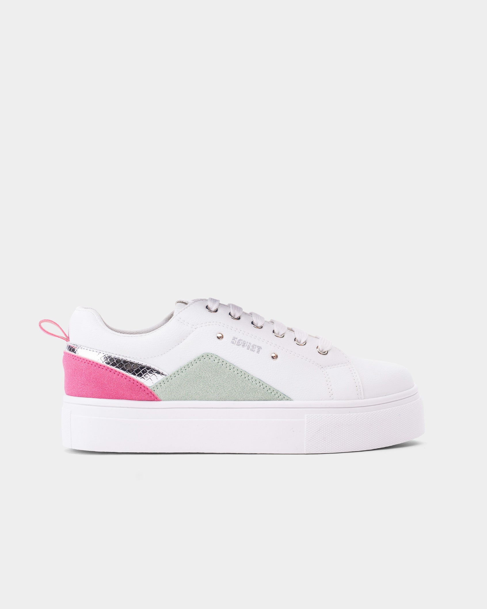 Ladies Coco Blanco - Snakeprint Platform Sneaker
