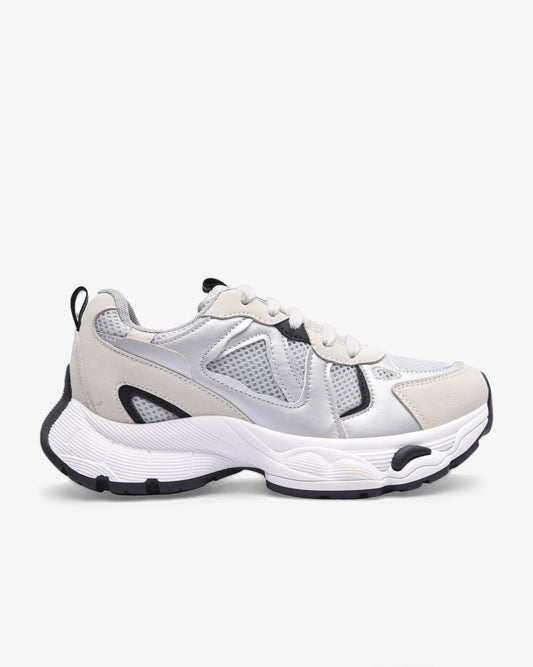 Ladies Darcy - Mesh/PU Lace Up Sneaker