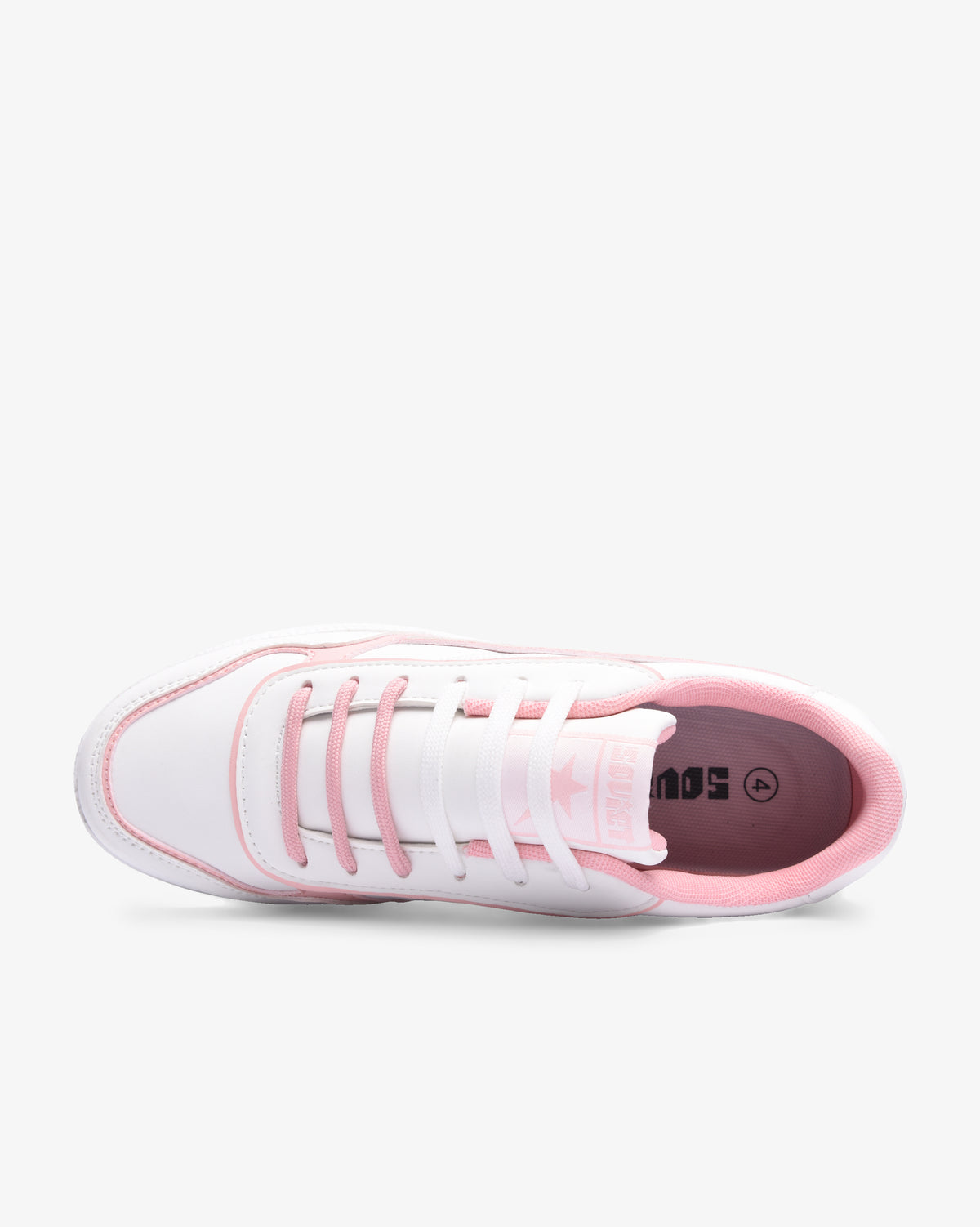 Ladies Dolly - PU/Metallic Lace Up Sneaker