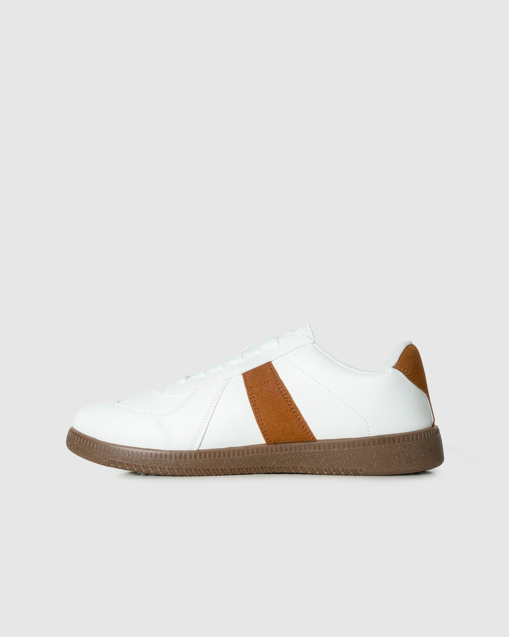 Ladies Fiona - PU/Suede Low Cut Sneaker