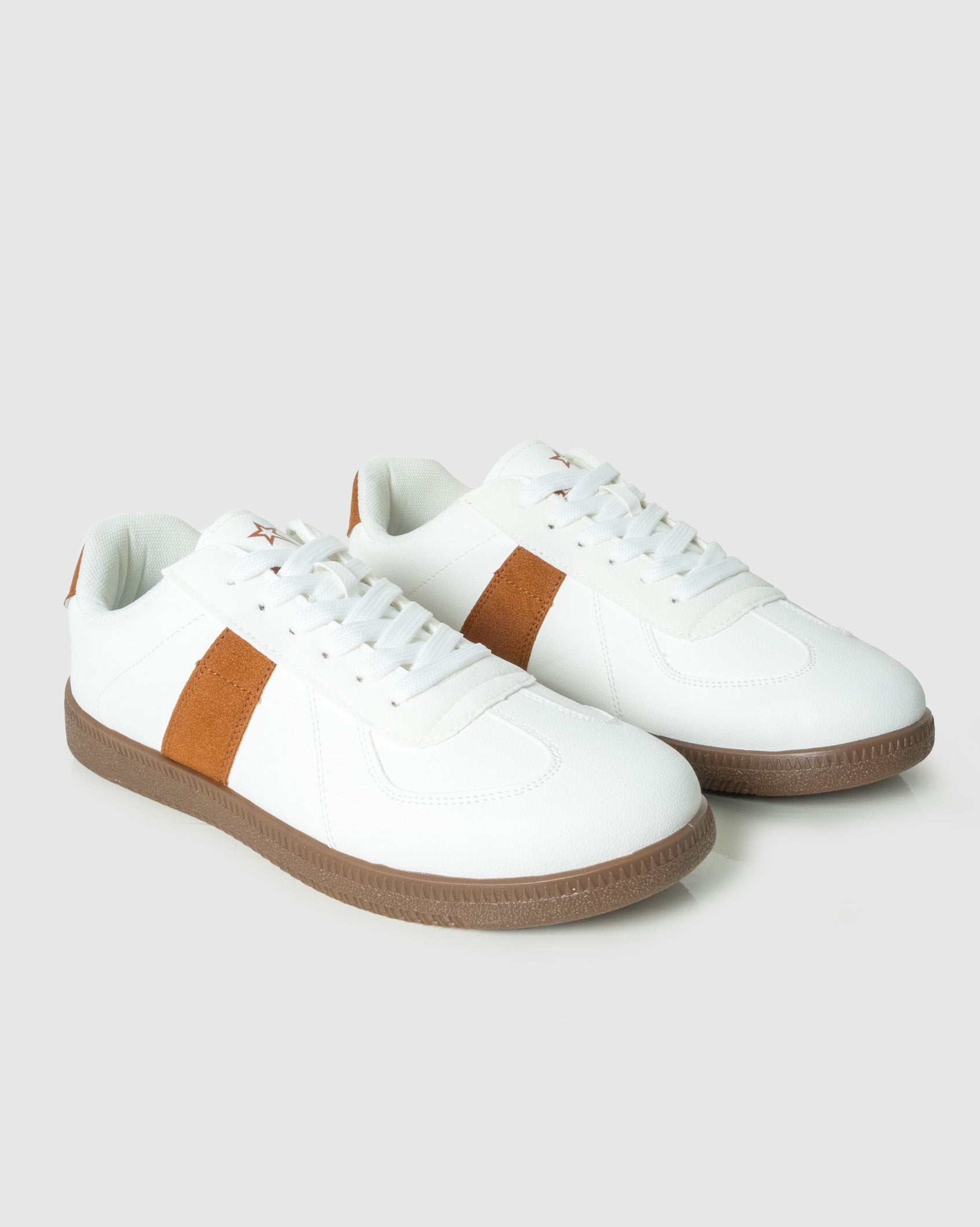 Ladies Fiona - PU/Suede Low Cut Sneaker