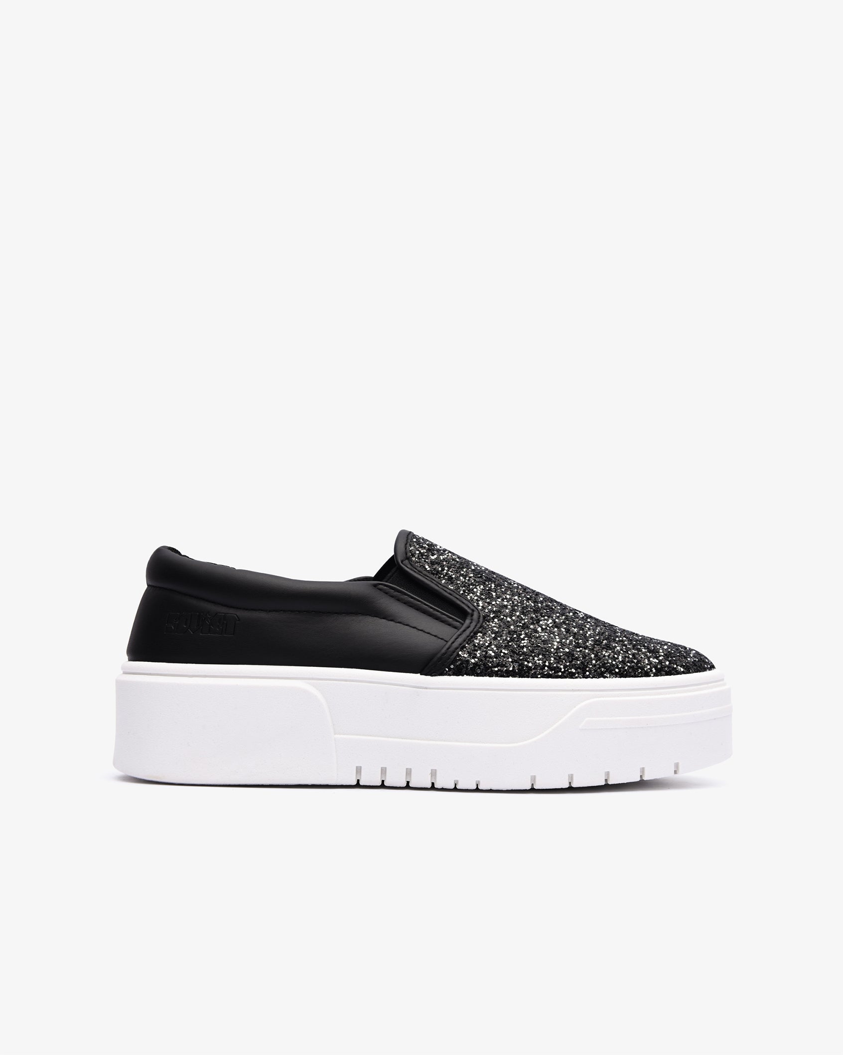 Ladies Ginger - Glitter Platform Slip-On