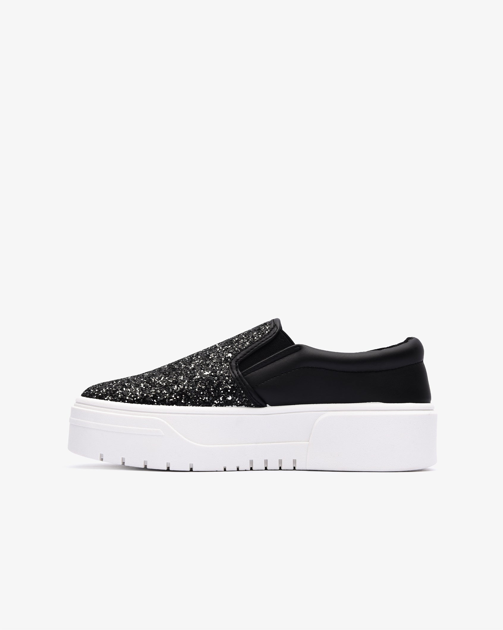 Ladies Ginger - Glitter Platform Slip-On