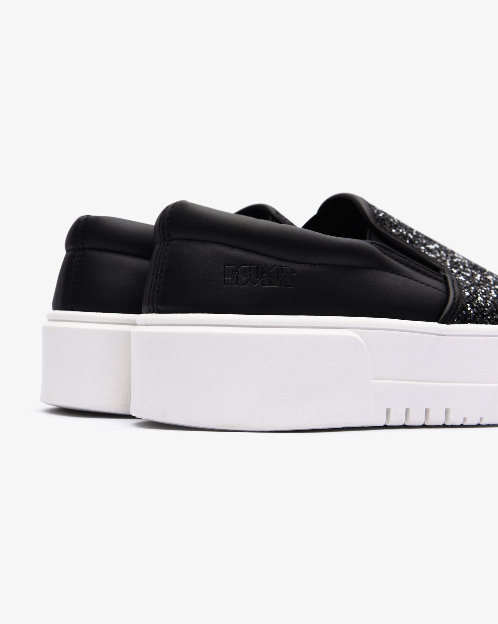 Ladies Ginger - Glitter Platform Slip-On