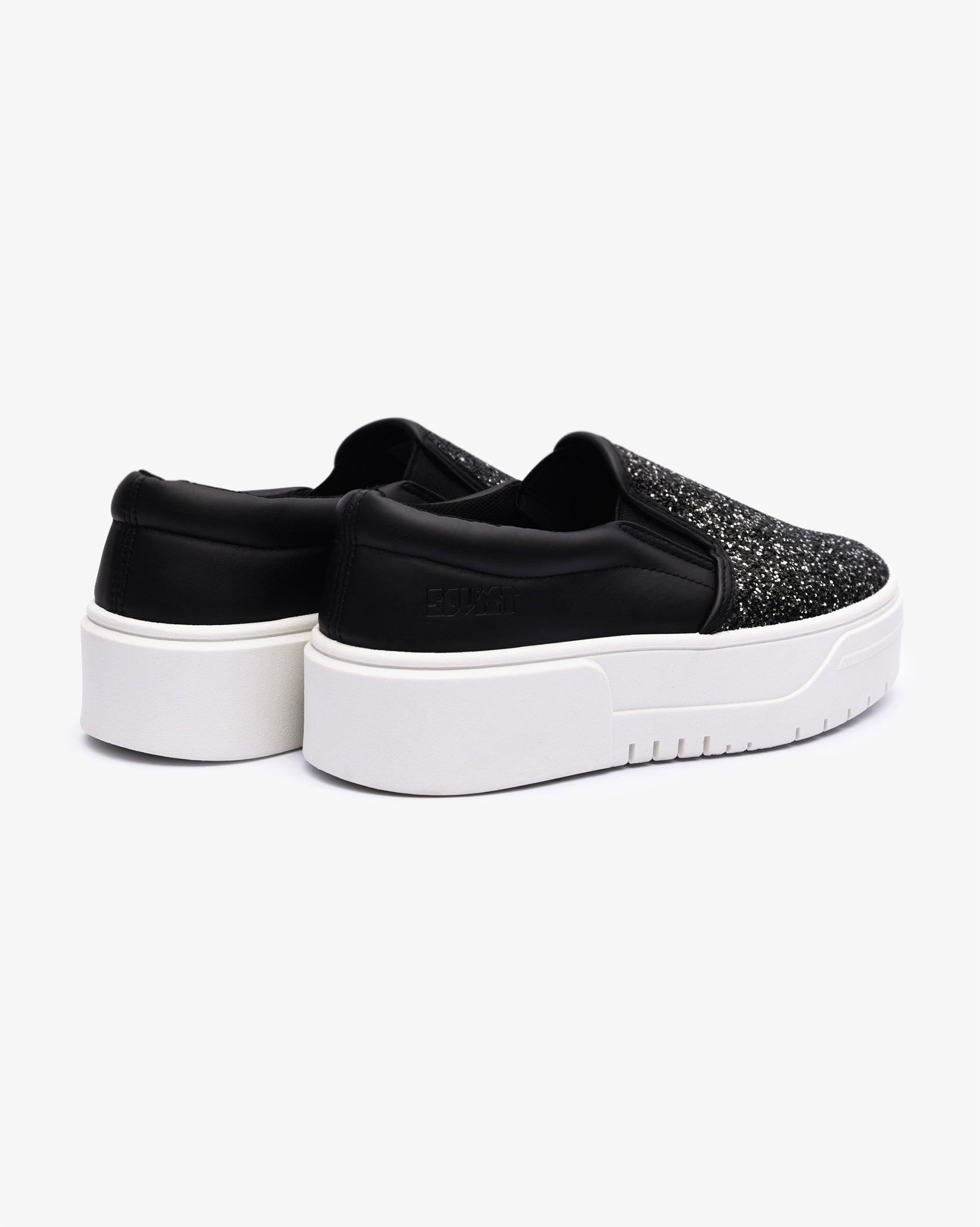 Ladies Ginger - Glitter Platform Slip-On