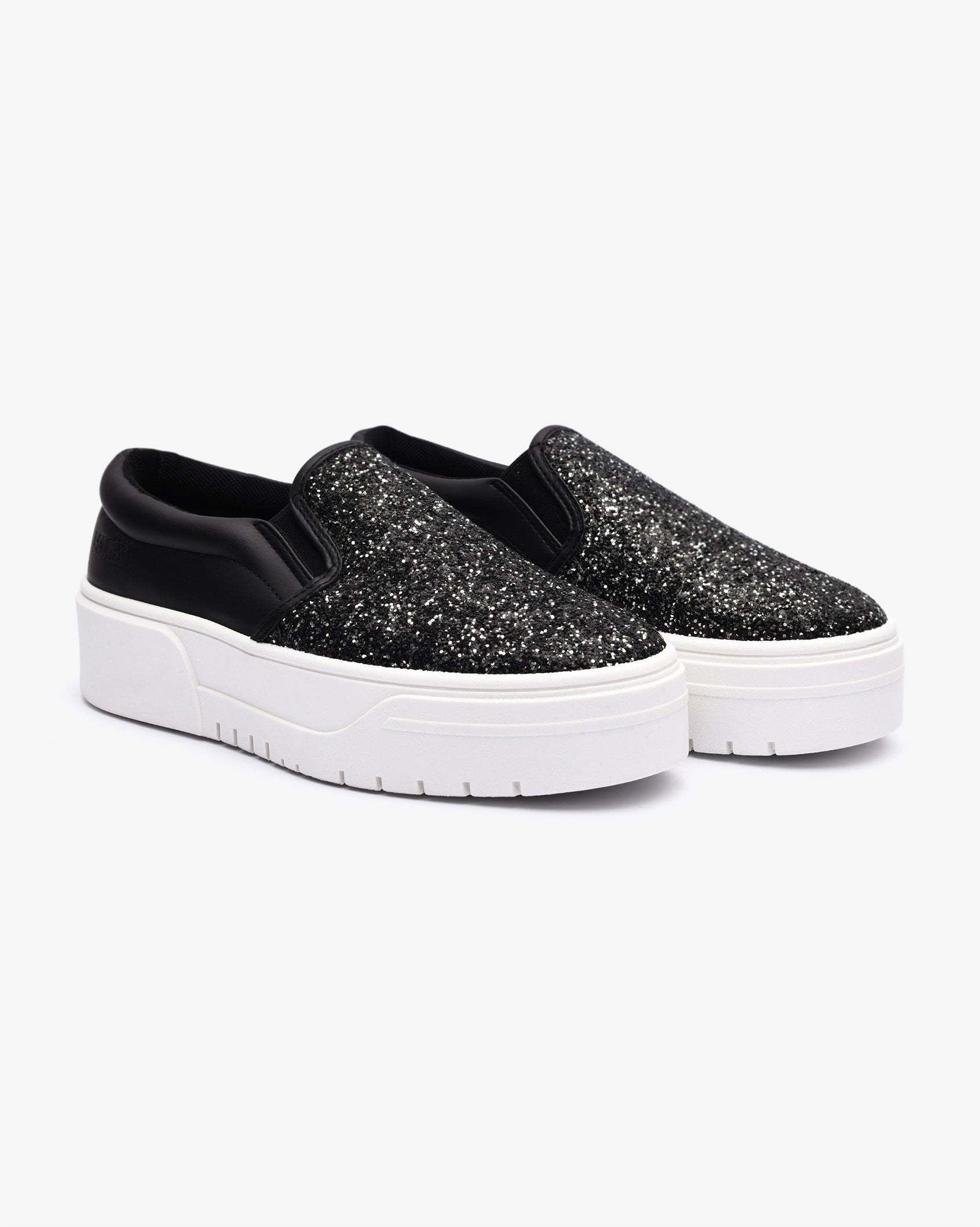Ladies Ginger - Glitter Platform Slip-On