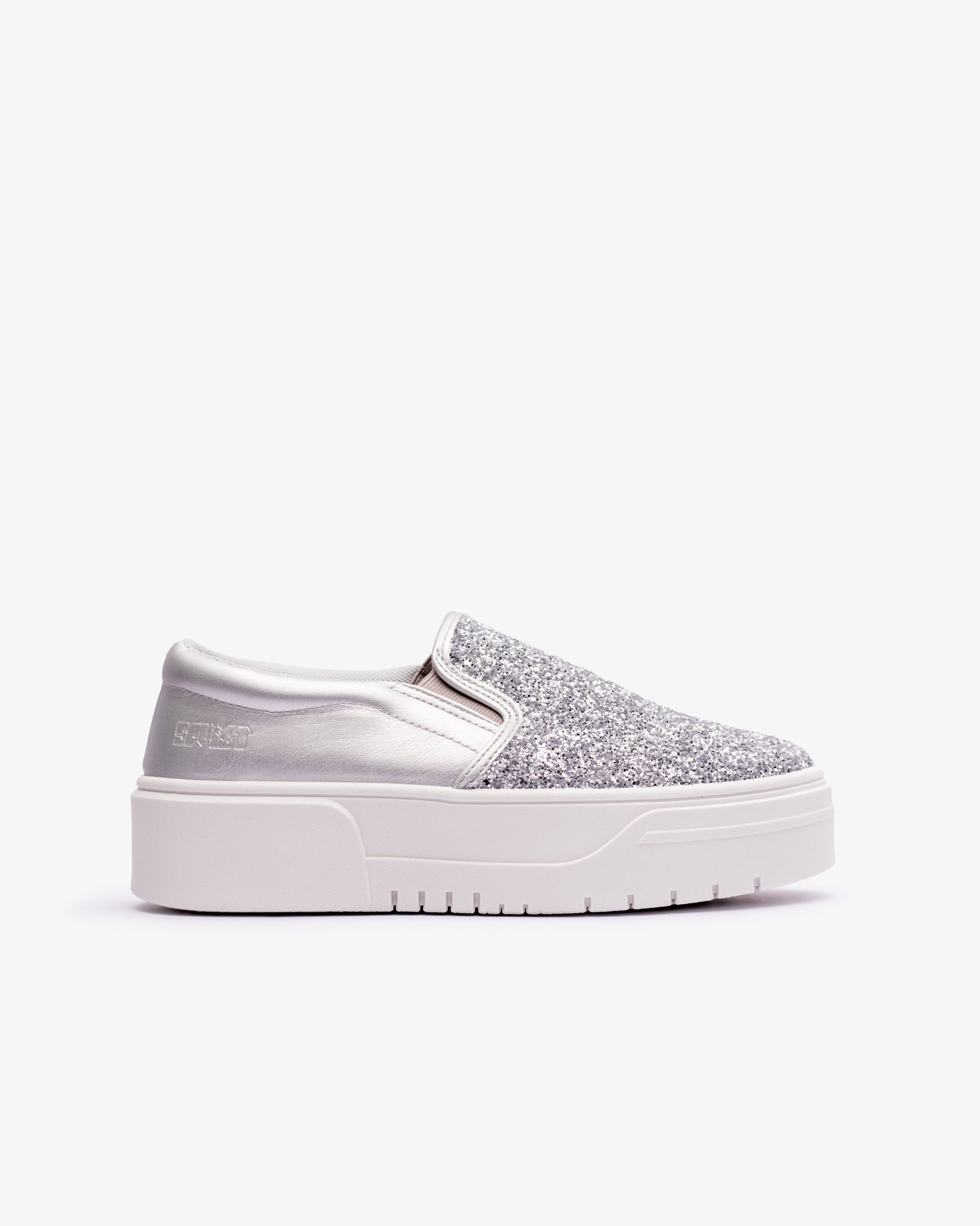 Ladies Ginger - Glitter Platform Slip-On