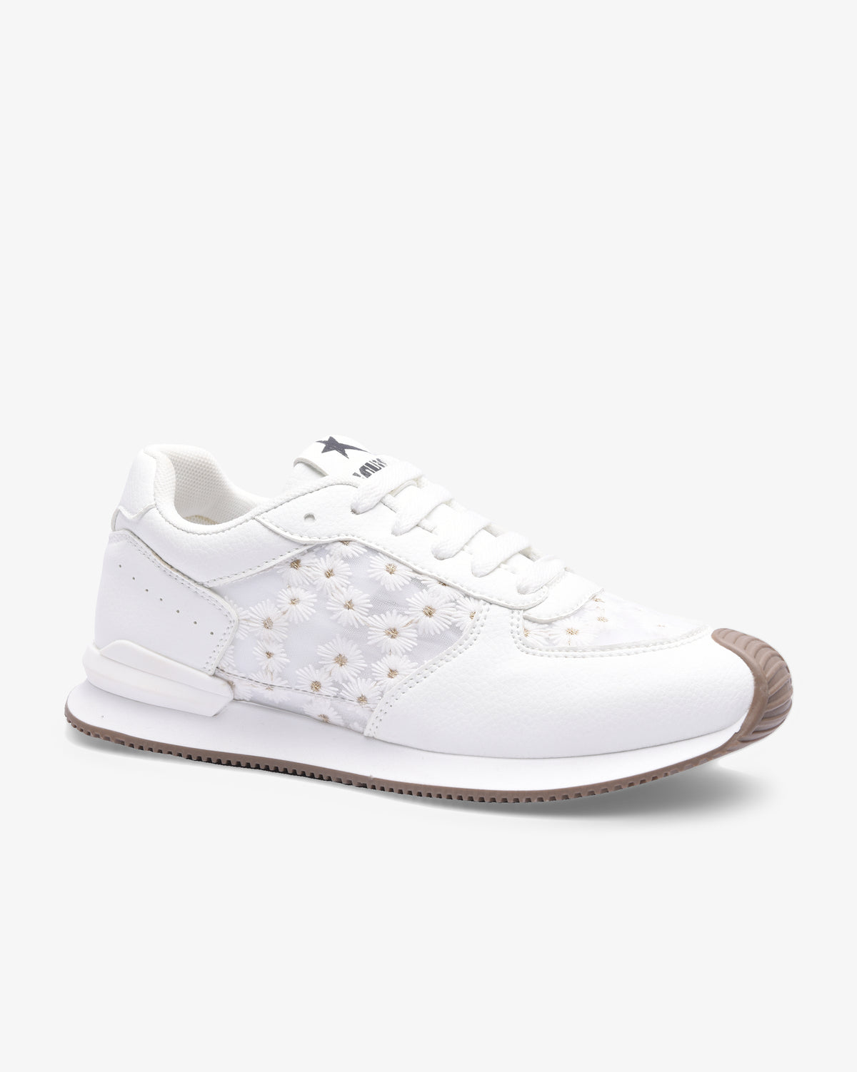 Ladies Lacey - PU Floral Mesh Sneaker