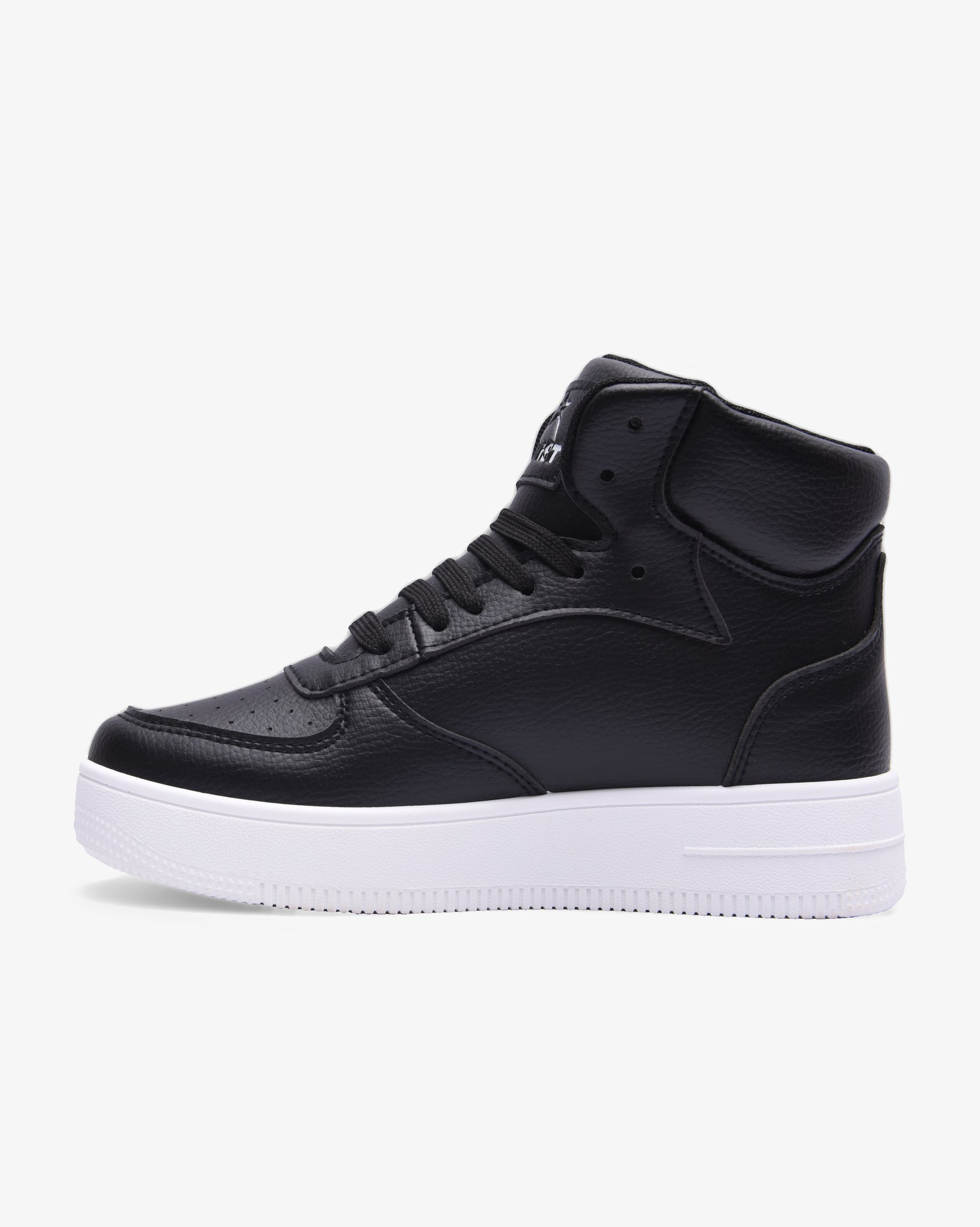 Ladies Leandro Hi - PU Mid Cut Lace Up Sneaker