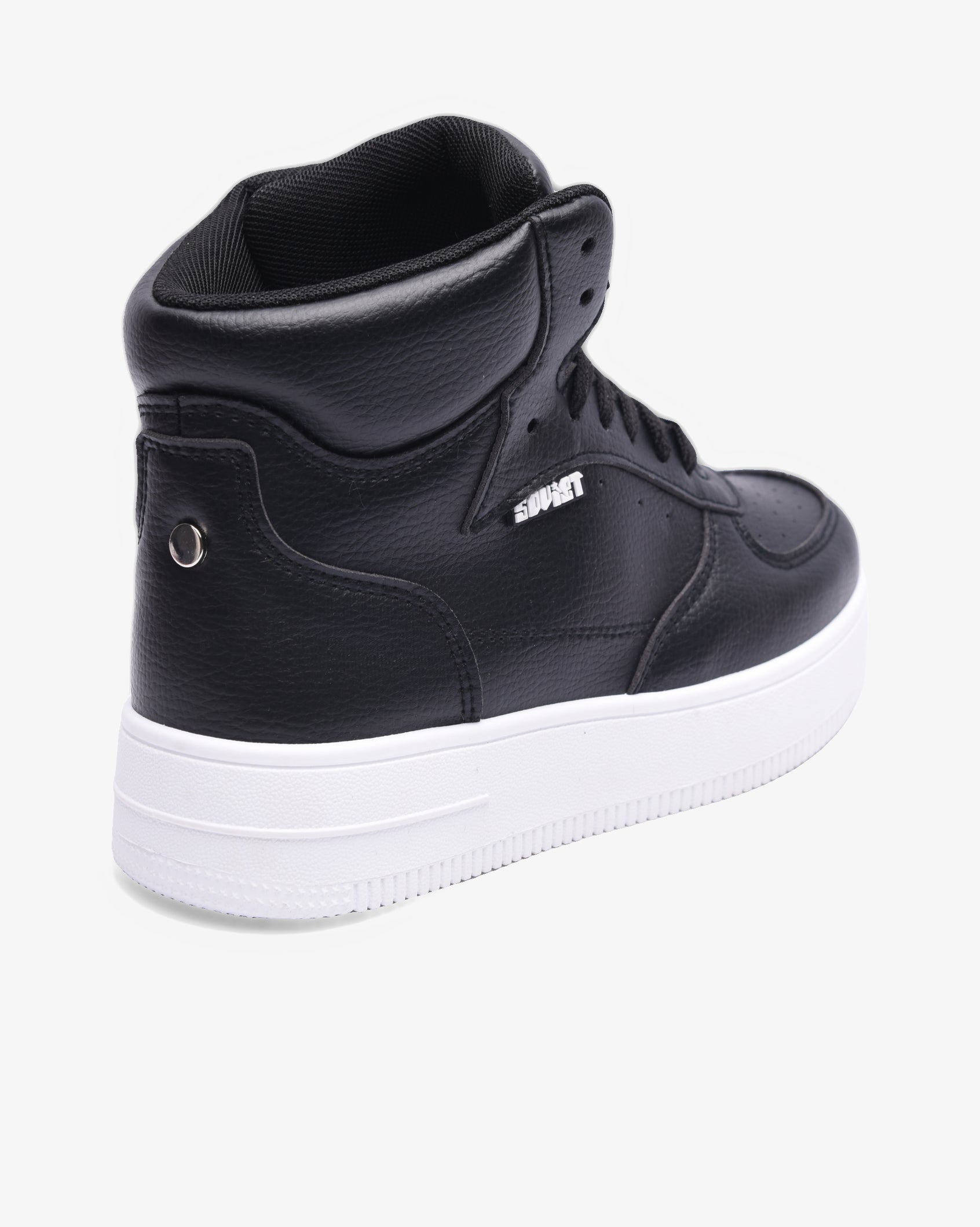 Ladies Leandro Hi - PU Mid Cut Lace Up Sneaker