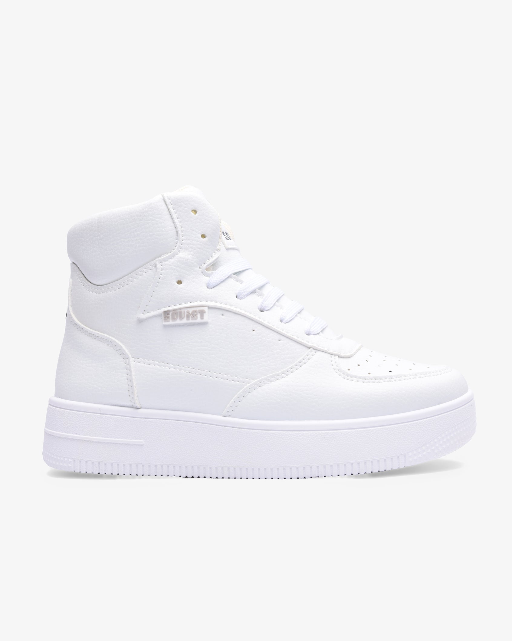 Ladies Leandro Hi - PU Mid Cut Lace Up Sneaker