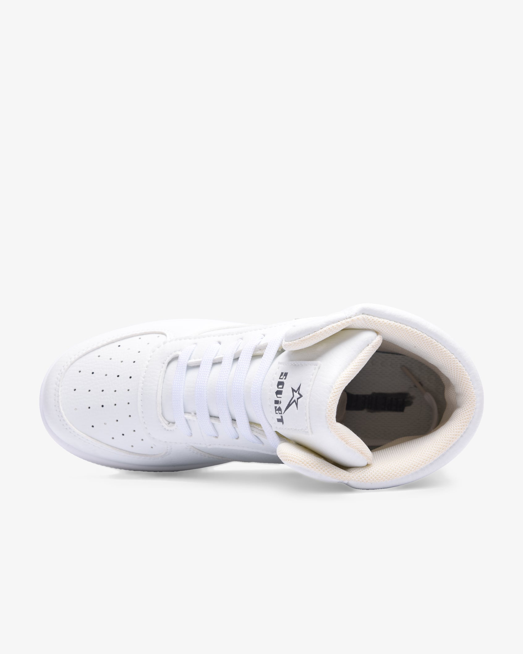 Ladies Leandro Hi - PU Mid Cut Lace Up Sneaker