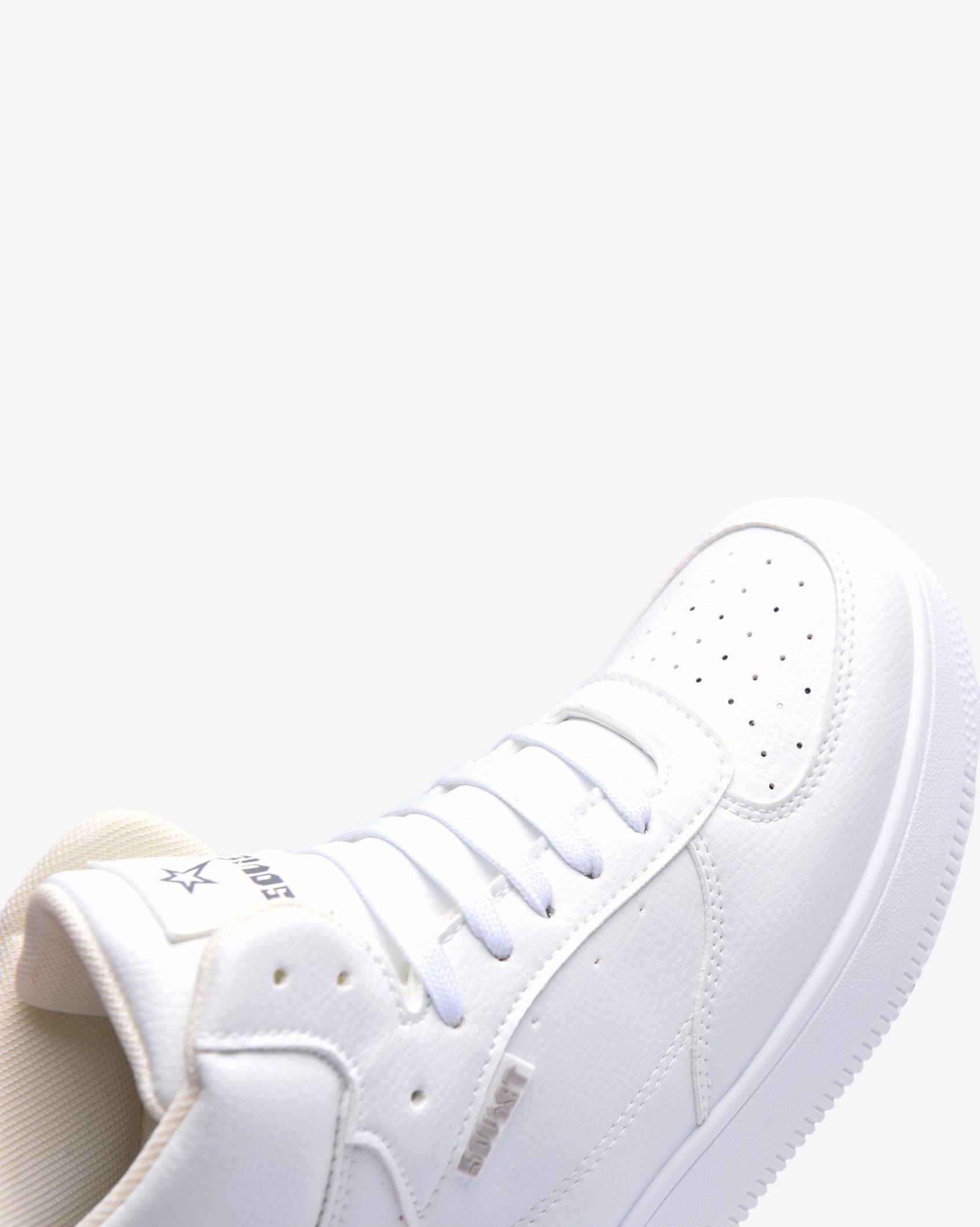 Ladies Leandro Hi - PU Mid Cut Lace Up Sneaker