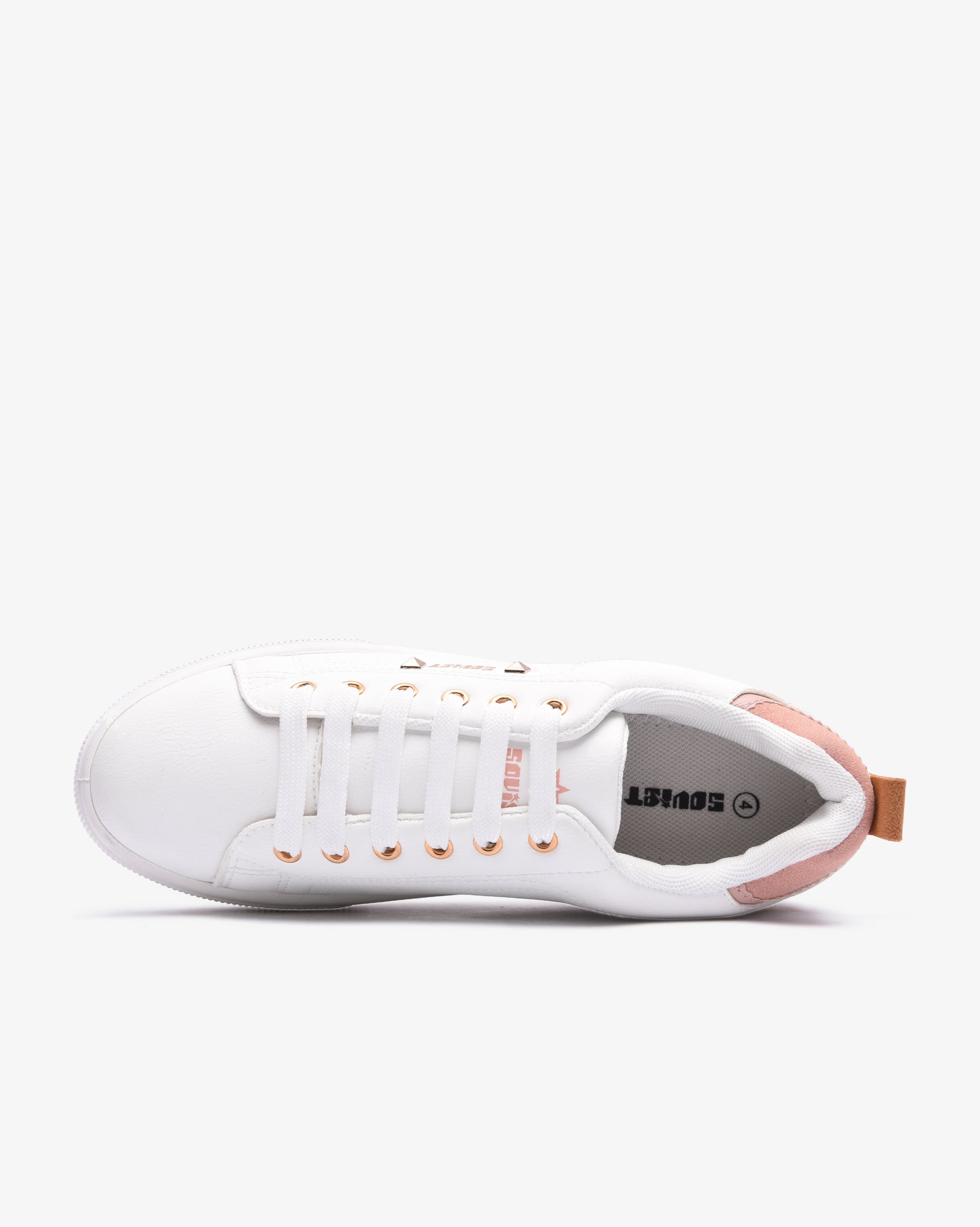 Ladies Mahogany - PU Multi Panel Lace Up