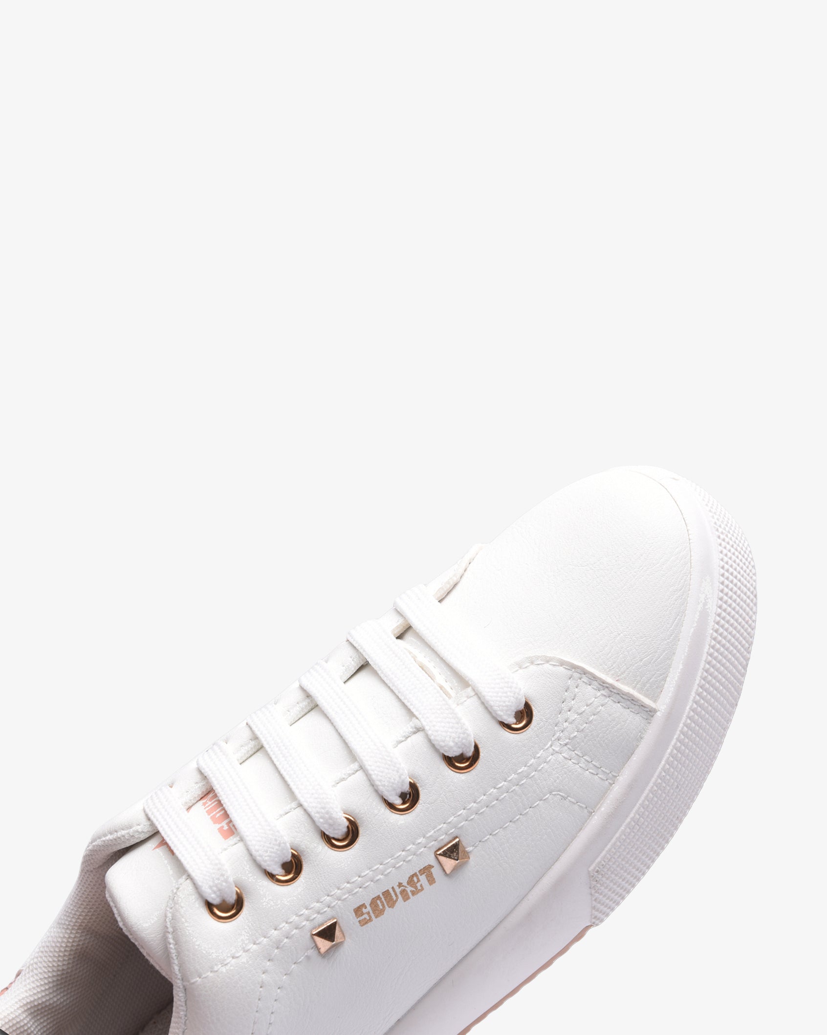 Ladies Mahogany - PU Multi Panel Lace Up