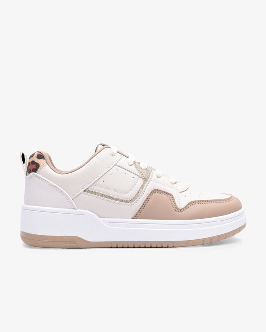 Ladies Poppy - PU Lace Up Sneaker