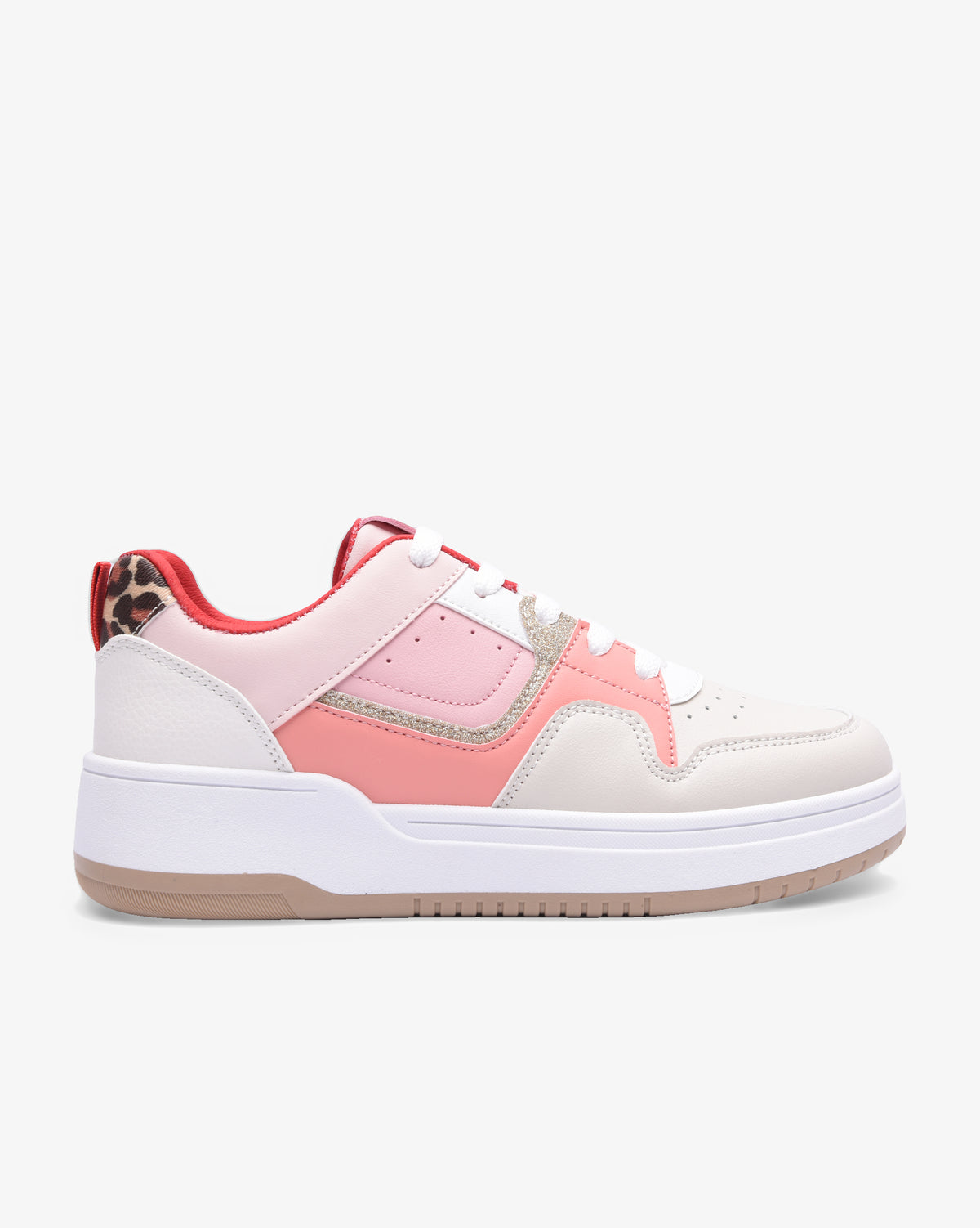 Ladies Poppy - PU Lace Up Sneaker