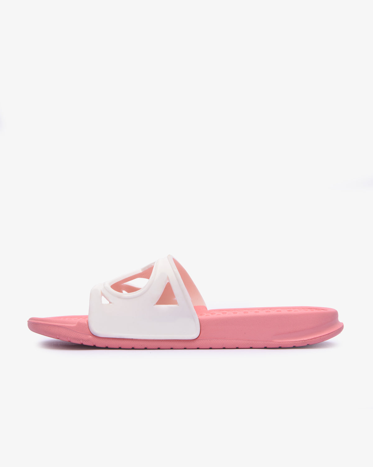 Pink and white Eva padded slider footwear for ladies by Soviet, featuring a comfortable slip-on design and cushioned straps.