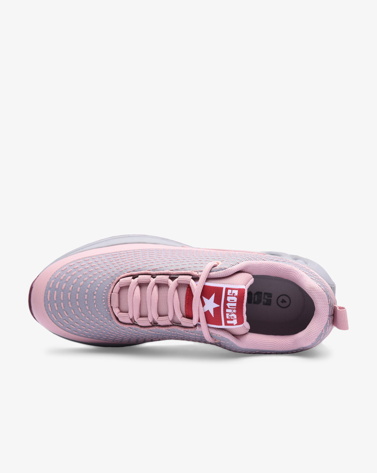 Soviet Ladies Rhapsody minimalist athleisure trainers in grey, monodust pink with sleek design and athletic footwear style.