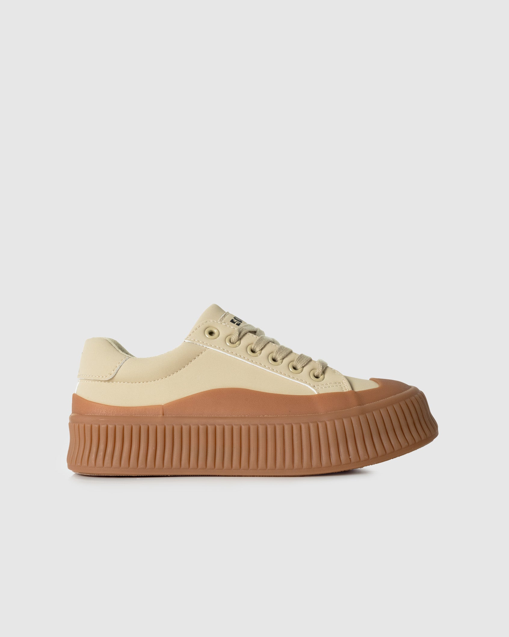 Ladies Rome - Chunky Ribbed Rubber Sole Sneaker