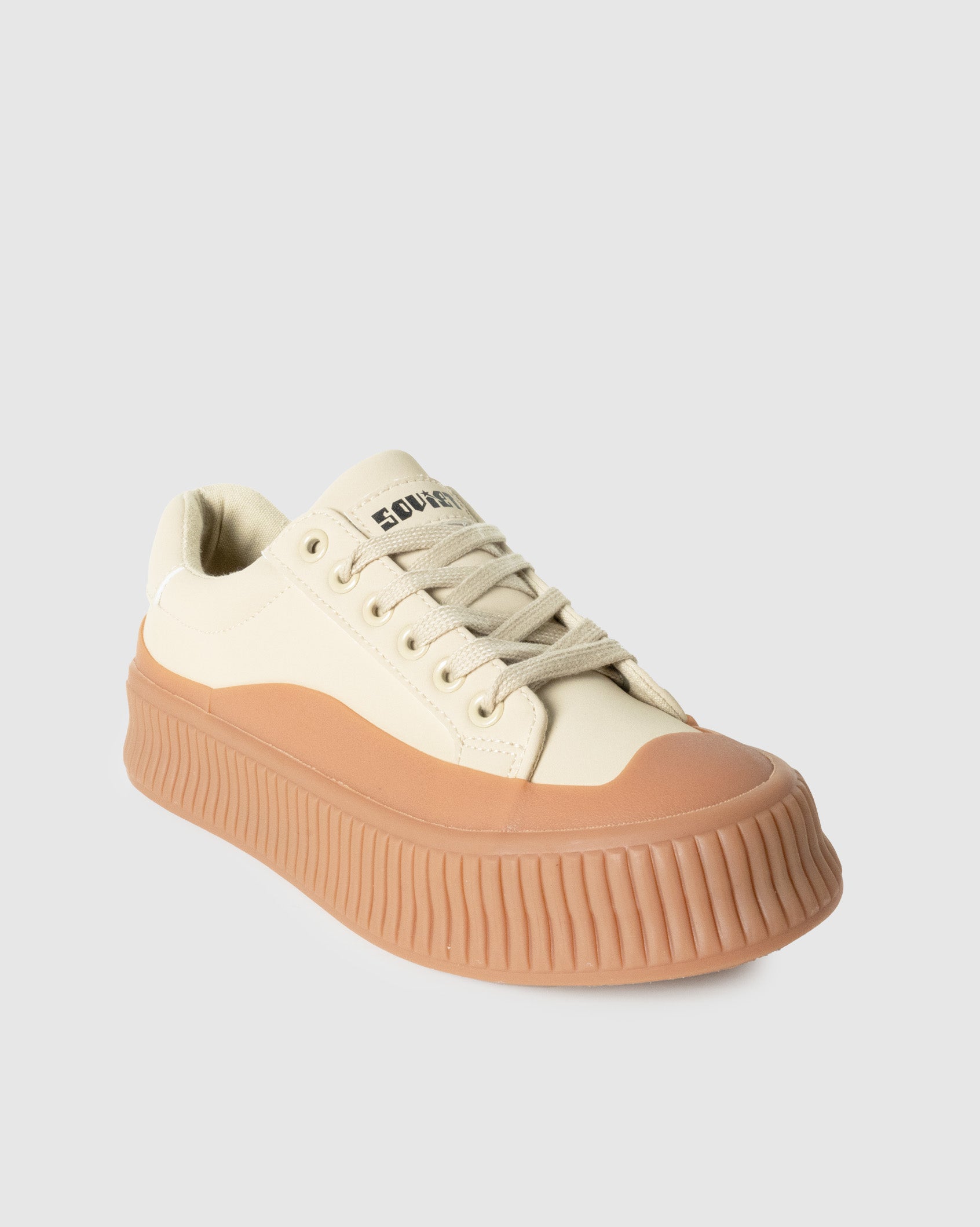 Ladies Rome - Chunky Ribbed Rubber Sole Sneaker